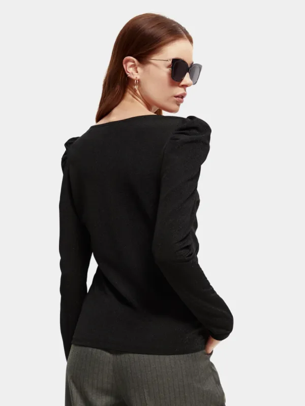 Bead-trimmed workwear blazer made by Scotch & Soda