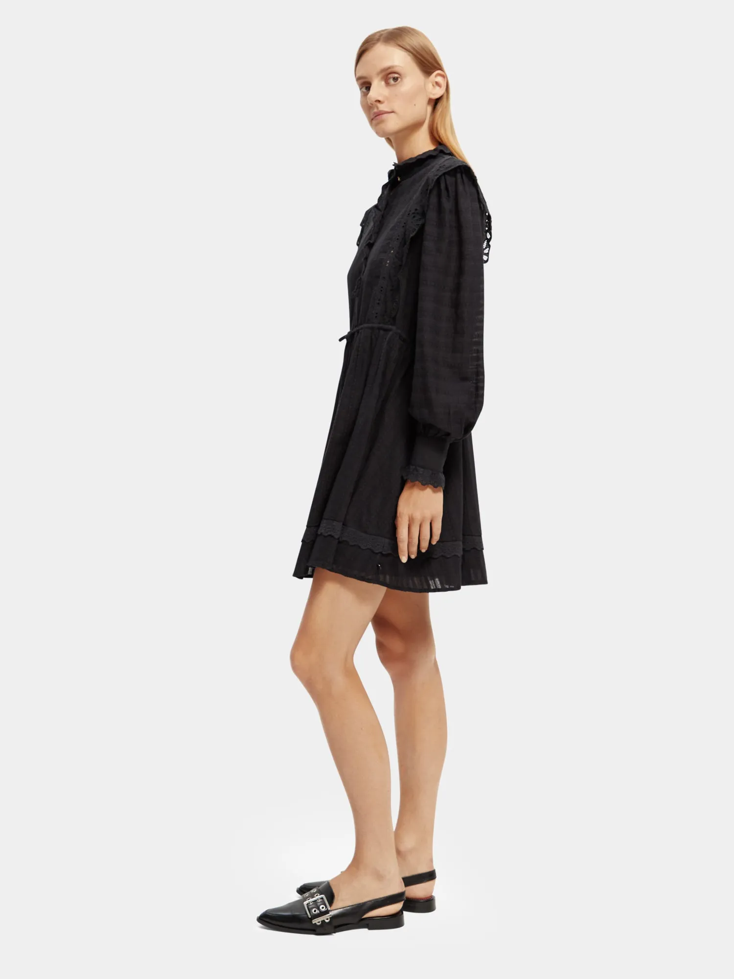 Broderie anglaise mini dress sold by Scotch and Soda product image thumbnail 4