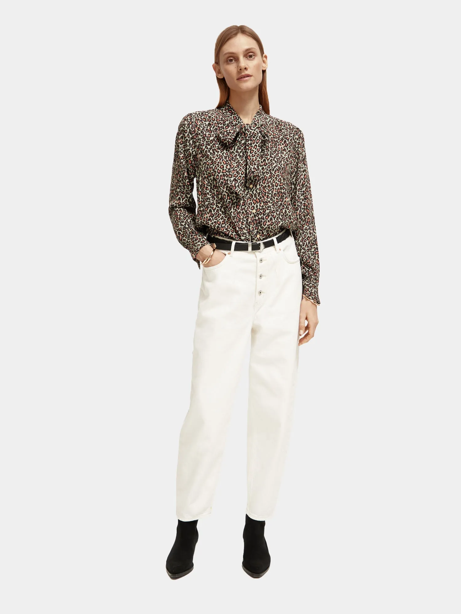 Tie neck shirt sold by Scotch and Soda product image thumbnail 4