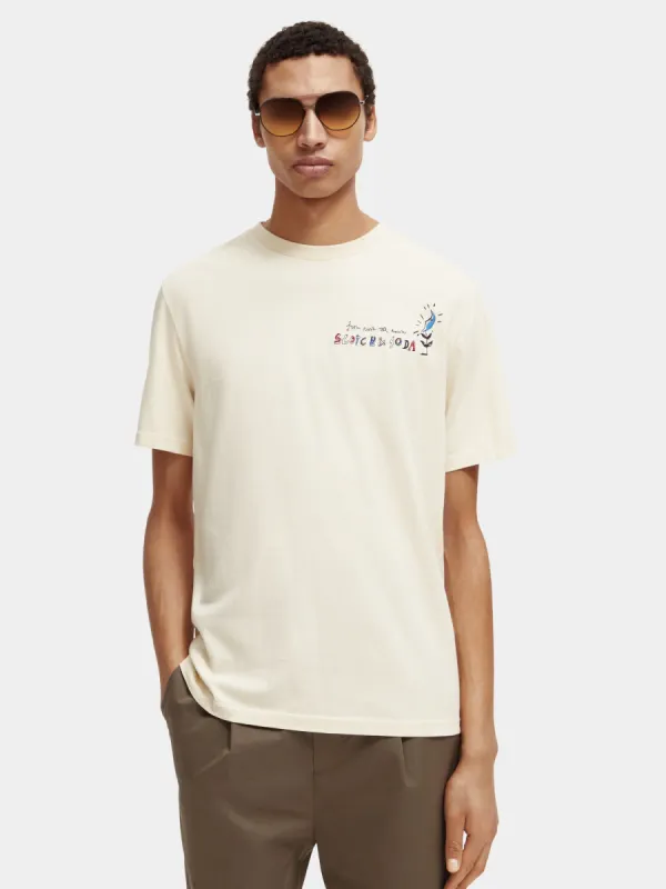 Regular-fit artwork t-shirt sold by Scotch and Soda