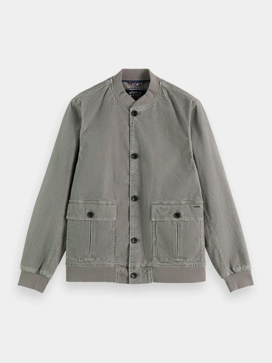 Washed corduroy bomber jacket sold by Scotch and Soda