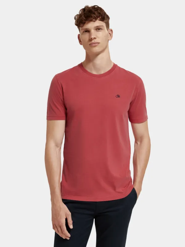Regular-fit garment-dyed t-shirt sold by Scotch and Soda