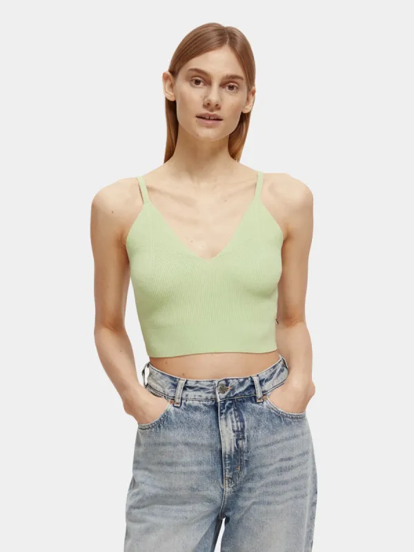 Knitted cropped top sold by Scotch and Soda
