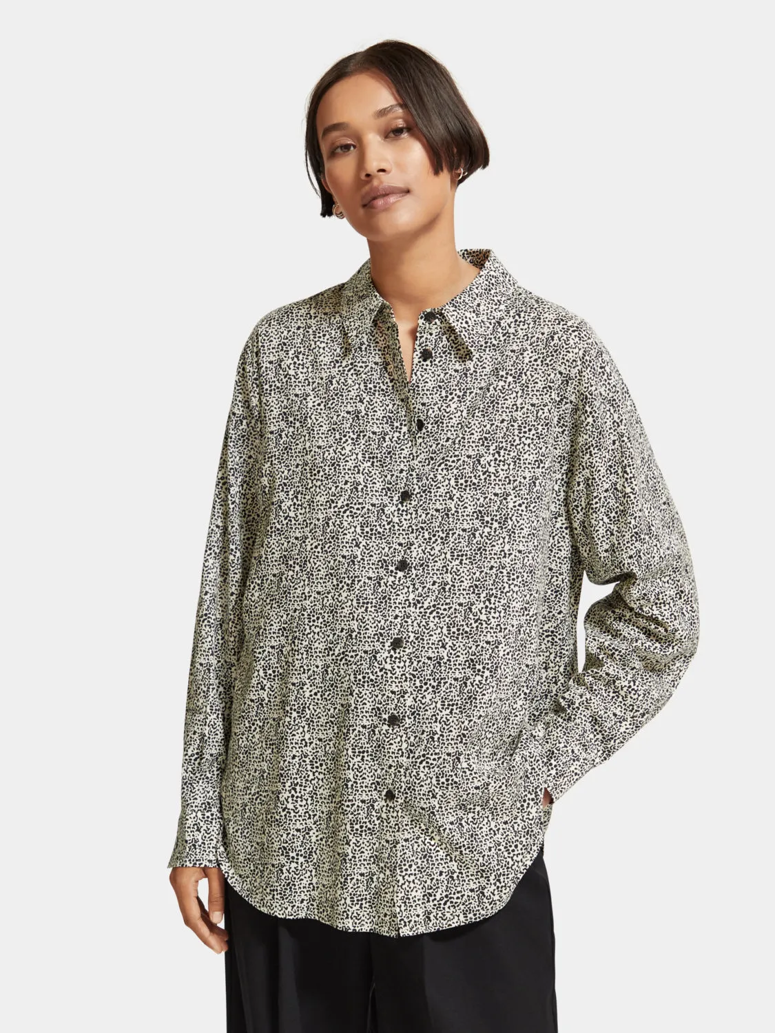 Oversized printed shirt sold by Scotch and Soda