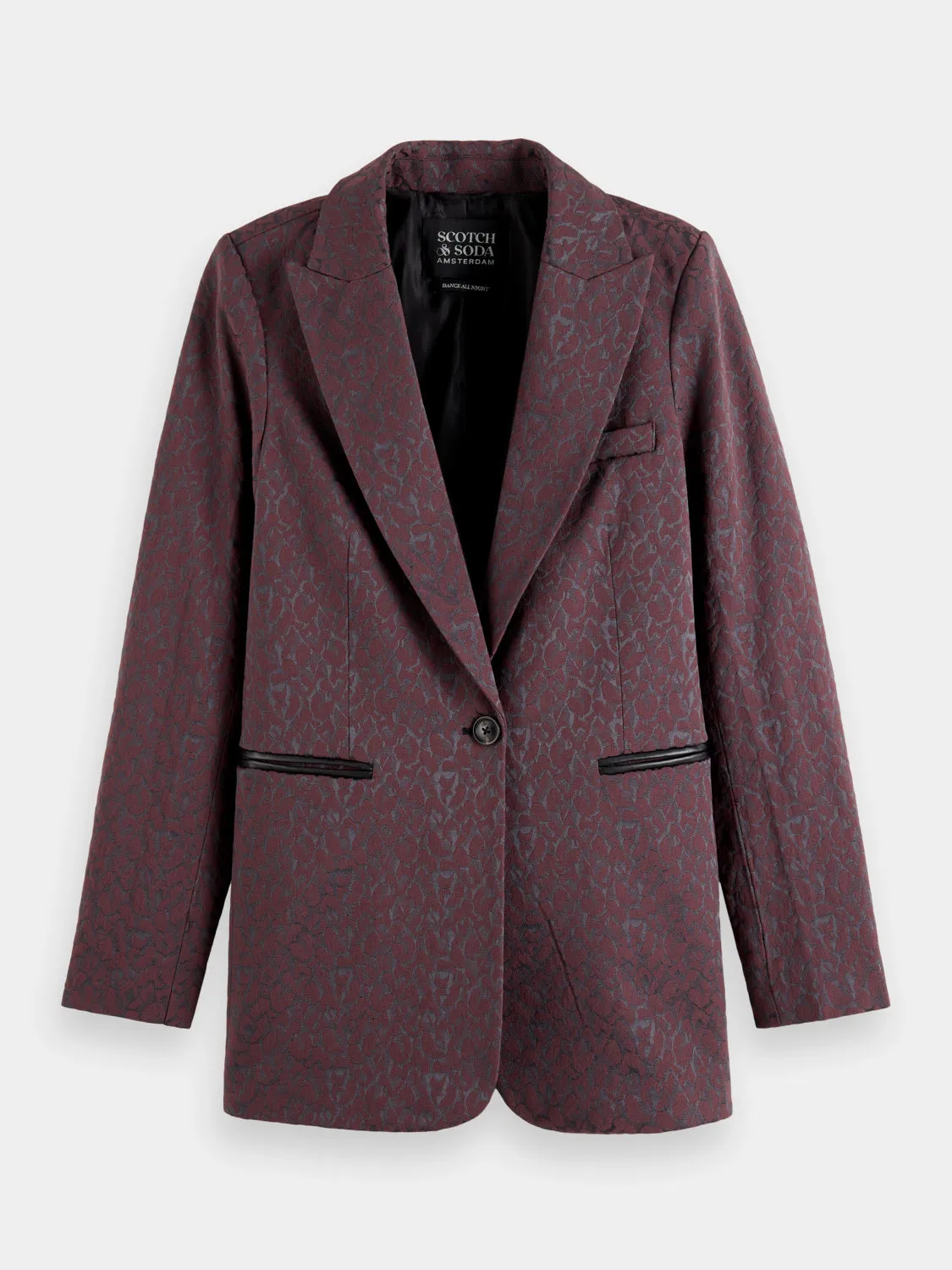 Leopard jacquard blazer sold by Scotch and Soda product image thumbnail 2