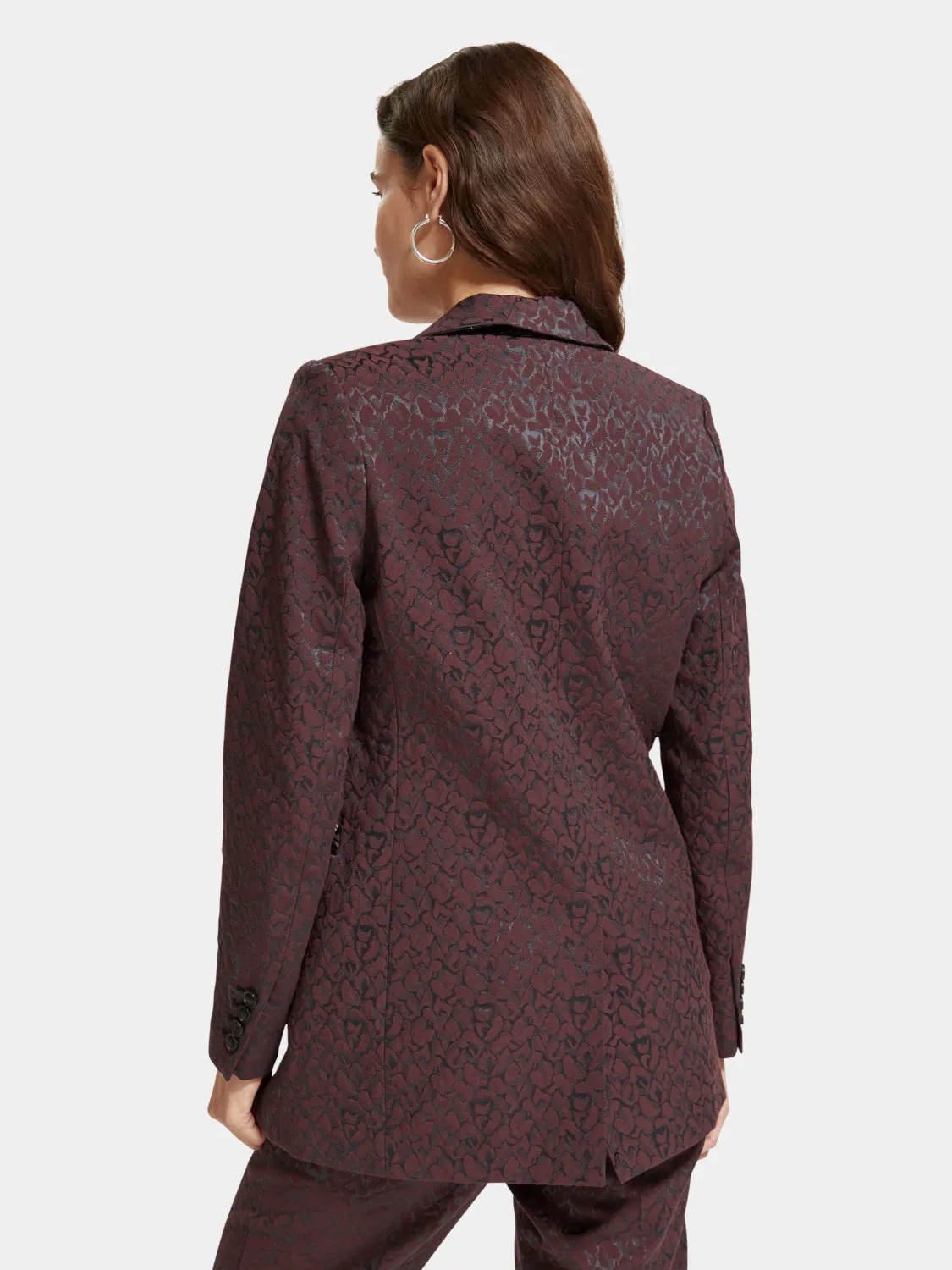 Leopard jacquard blazer sold by Scotch and Soda product image thumbnail 3