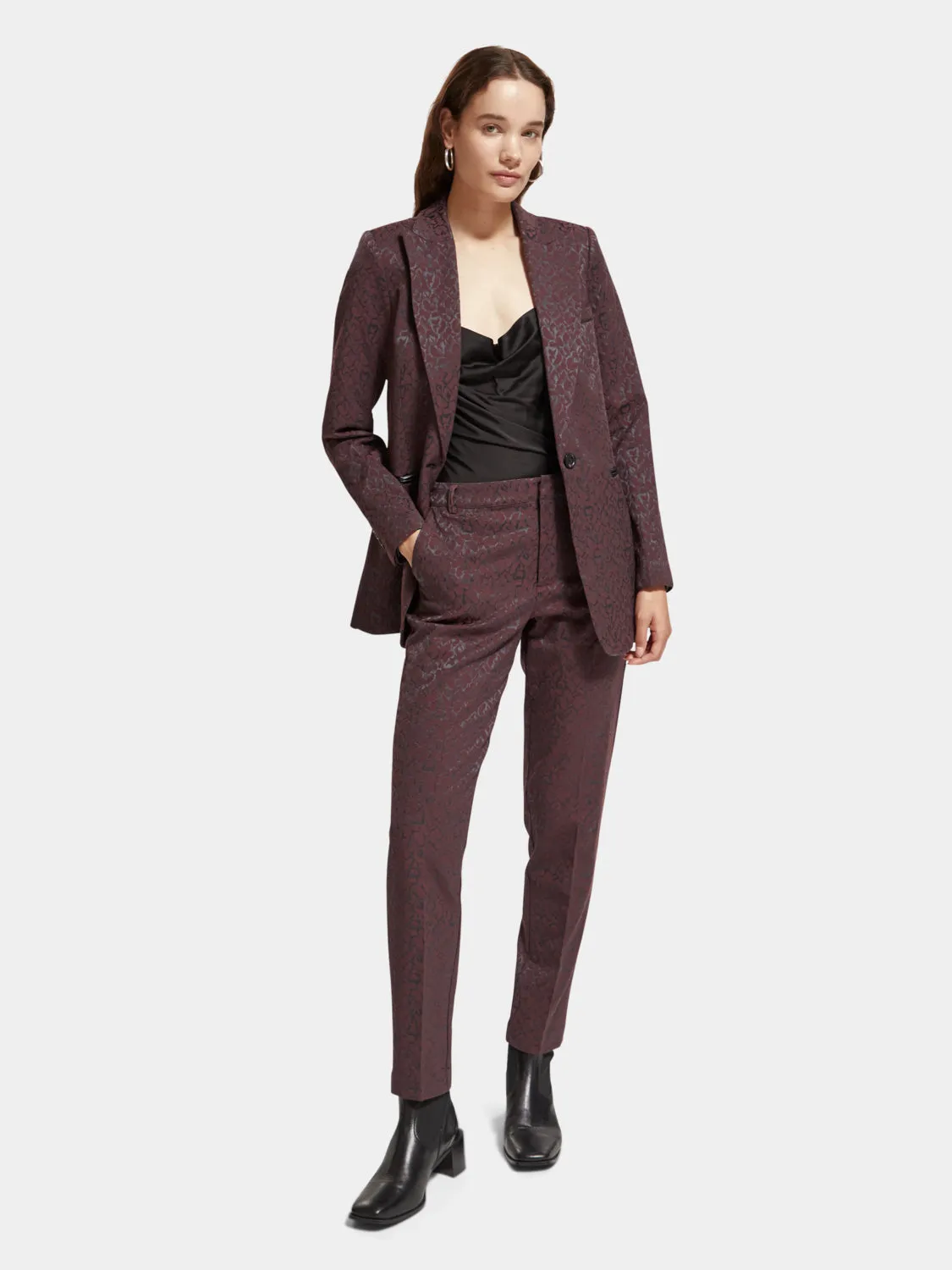 Leopard jacquard blazer sold by Scotch and Soda product image thumbnail 5