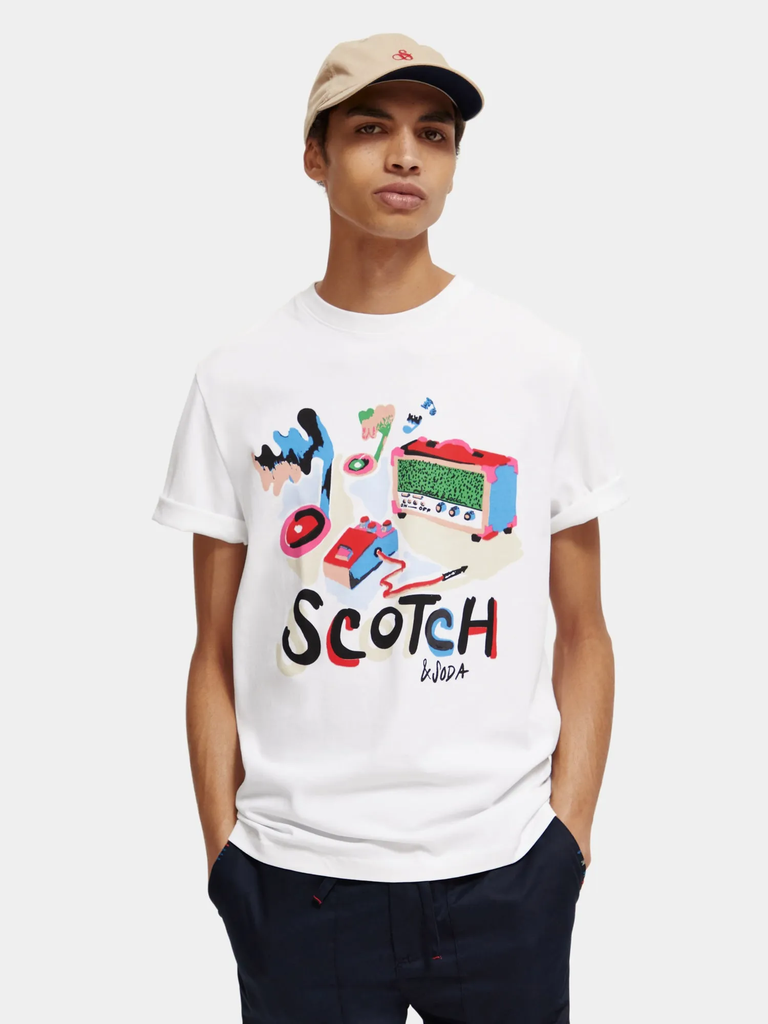Relaxed-fit printed t-shirt sold by Scotch and Soda