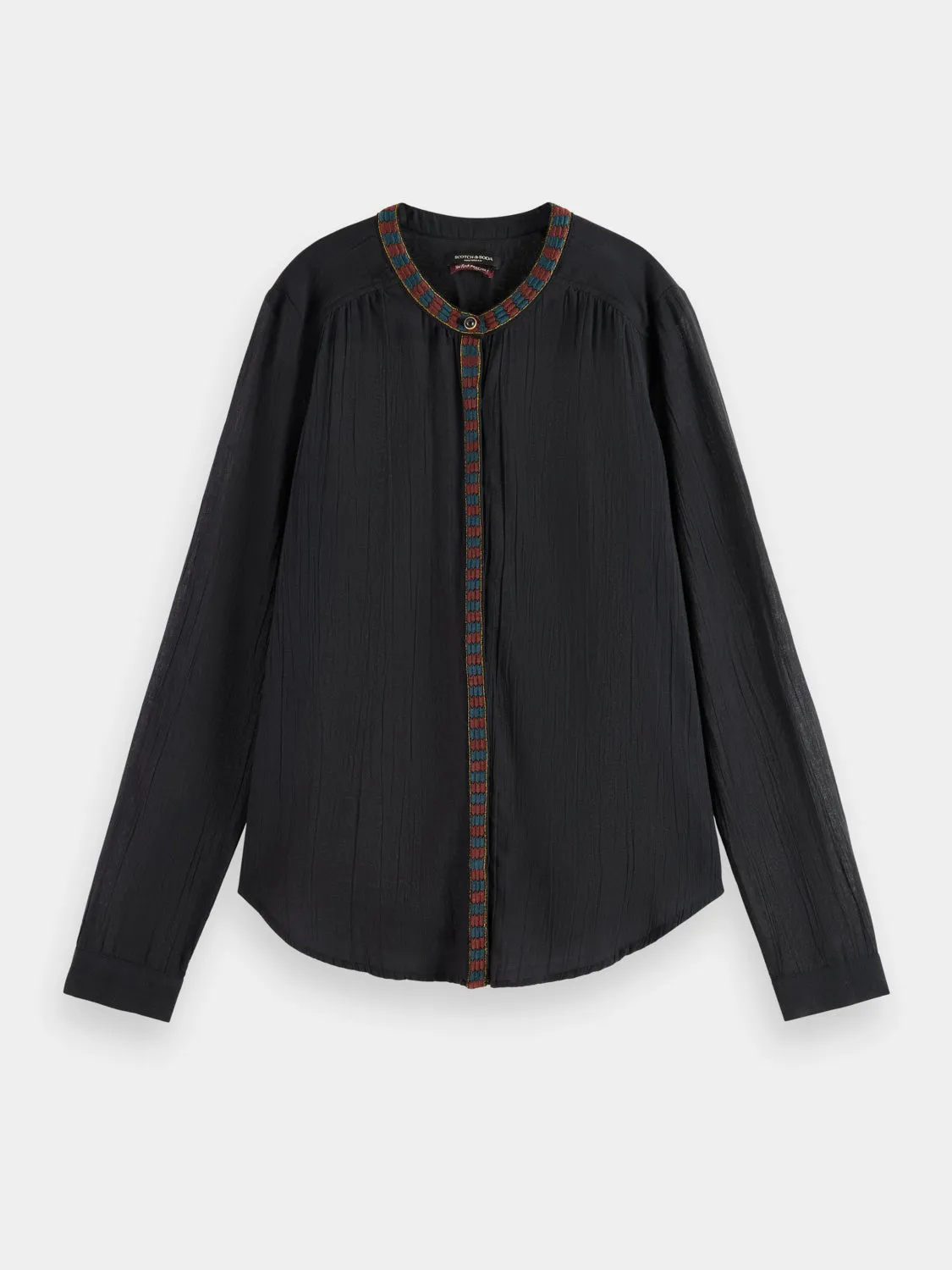 Collarless shirt sold by Scotch and Soda product image thumbnail 2