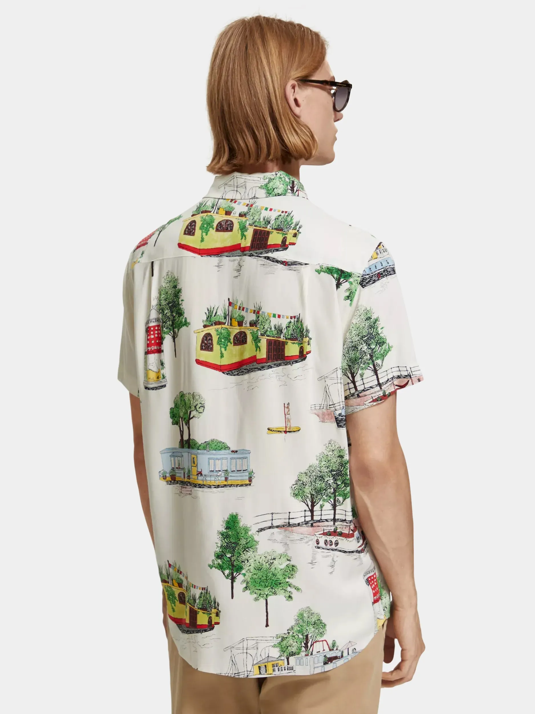 Printed camp shirt sold by Scotch and Soda product image thumbnail 3