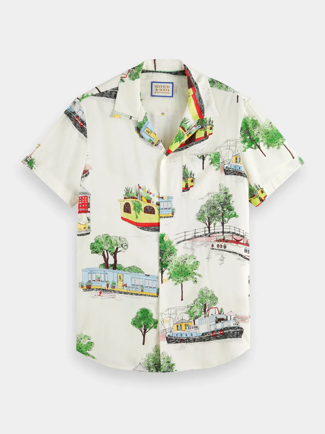 Printed camp shirt sold by Scotch and Soda product image thumbnail 2