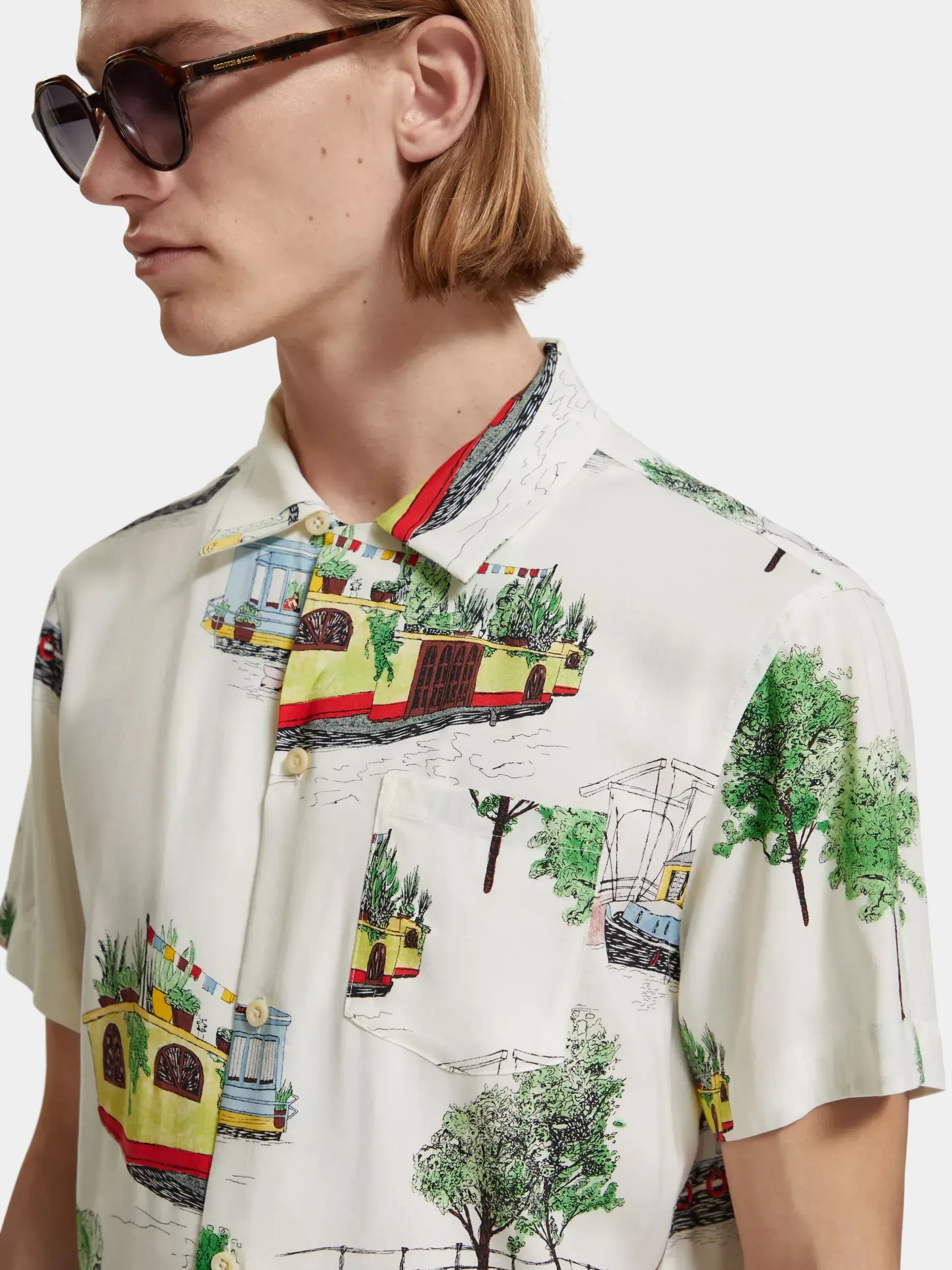Printed camp shirt sold by Scotch and Soda product image thumbnail 5