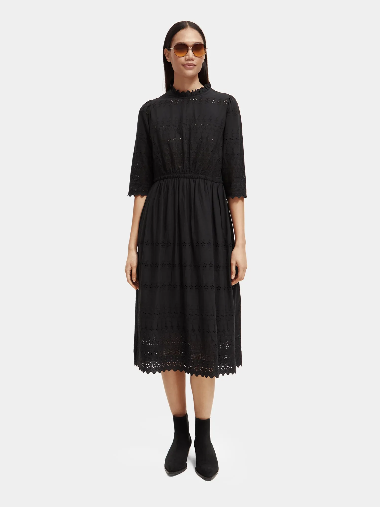Broderie anglaise midi dress sold by Scotch and Soda product image thumbnail 5