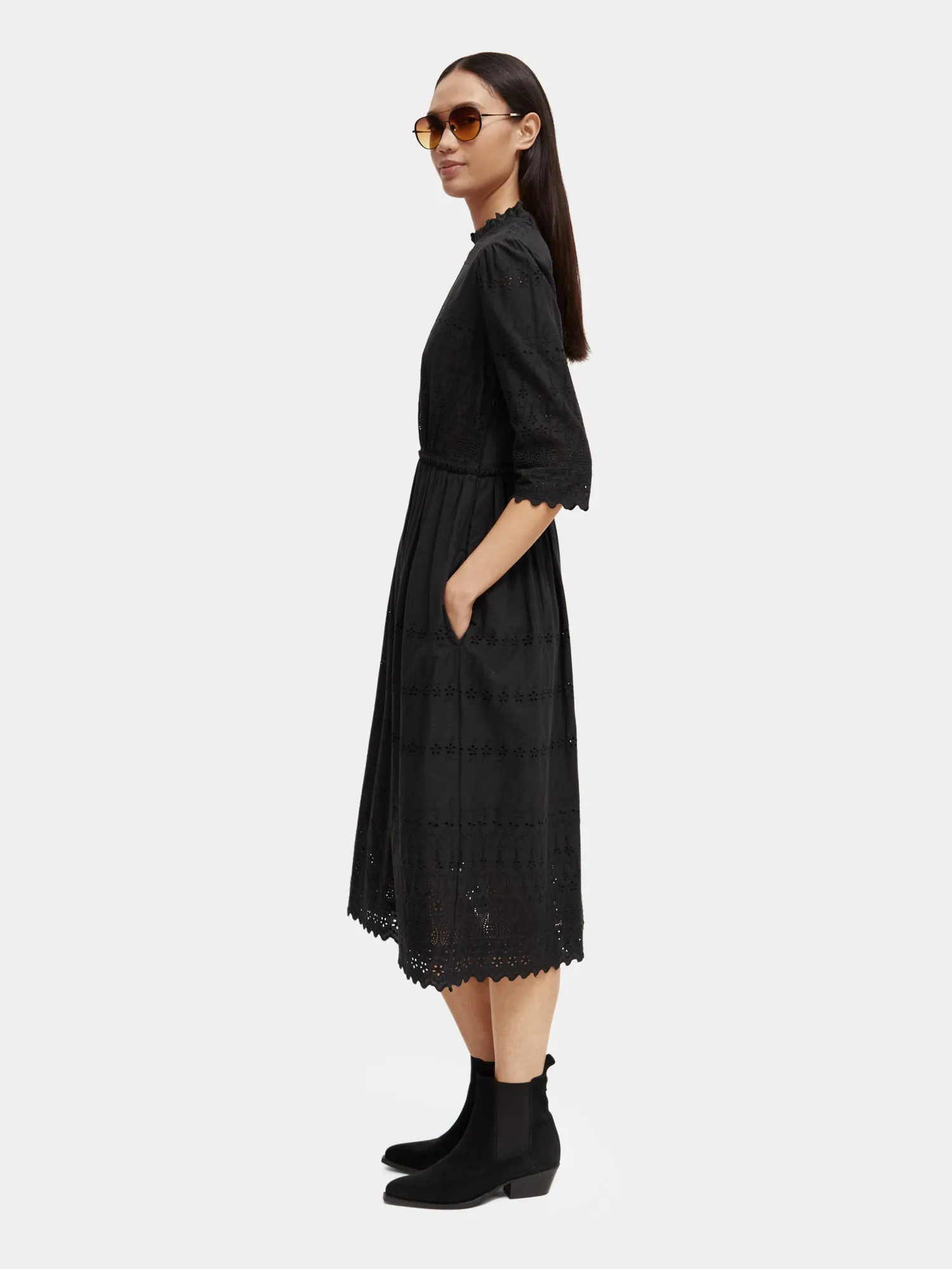 Broderie anglaise midi dress sold by Scotch and Soda product image thumbnail 4