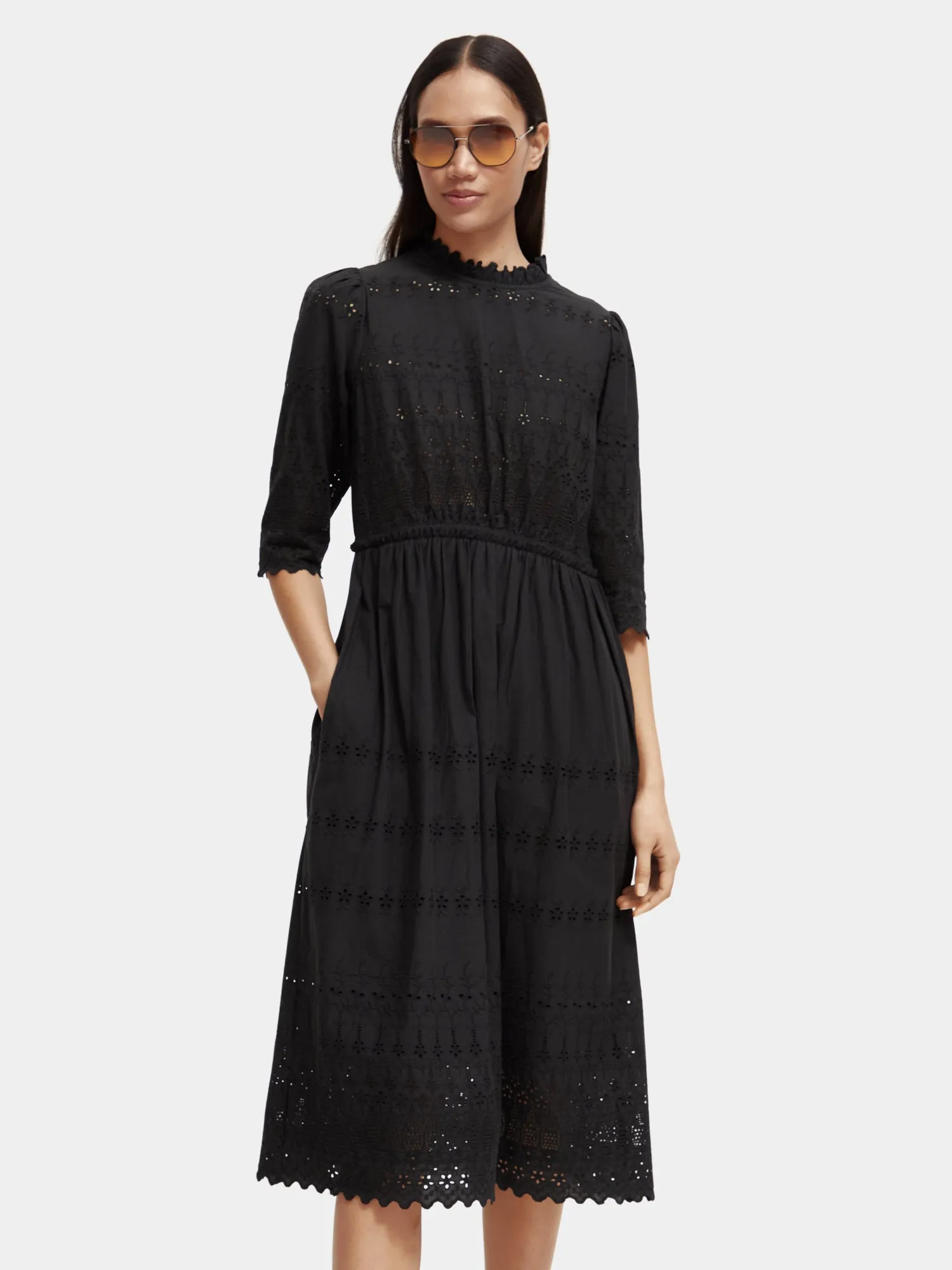 Broderie anglaise midi dress sold by Scotch and Soda