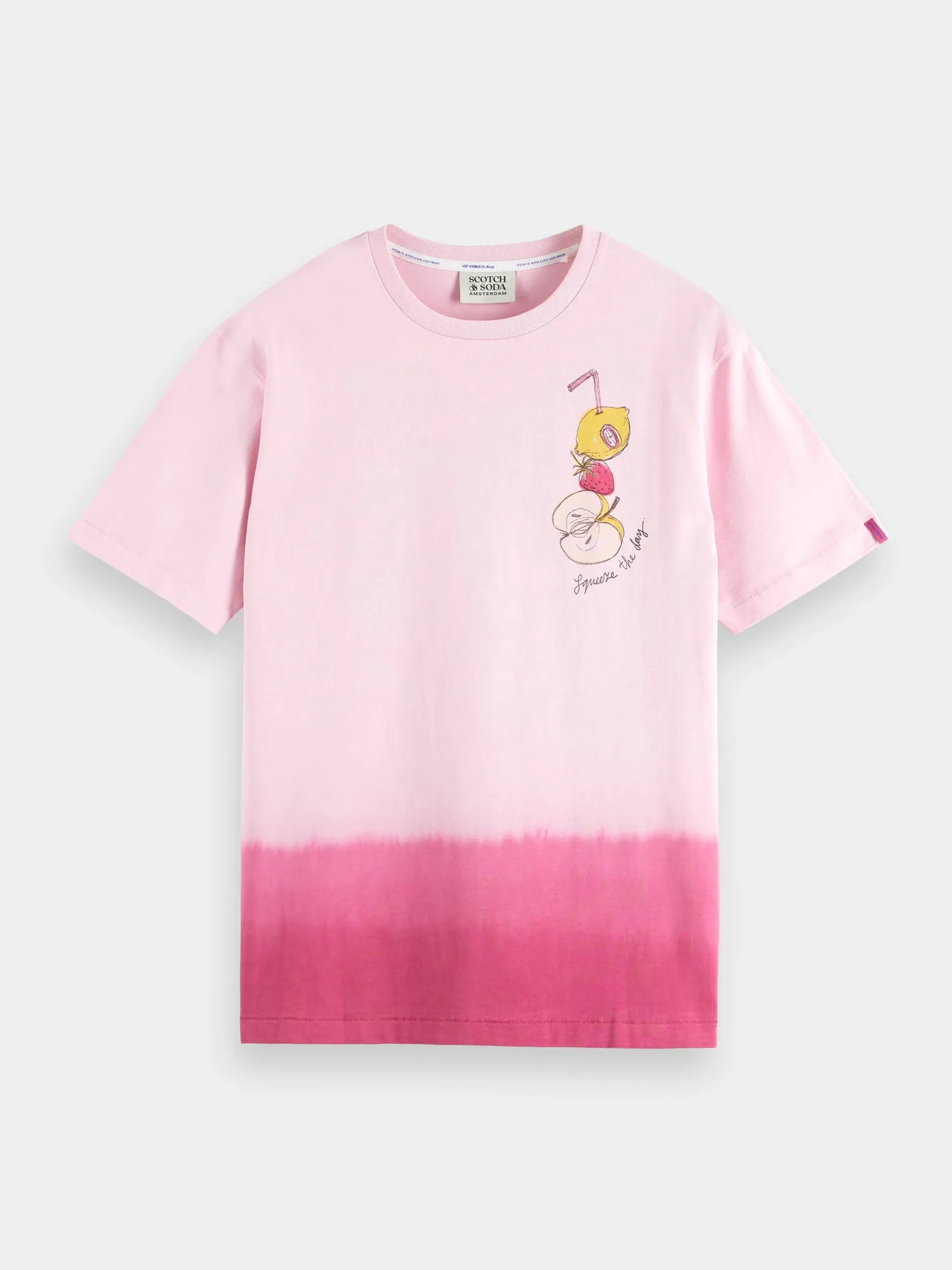 Dip-dyed summer artwork t-shirt sold by Scotch and Soda product image thumbnail 2