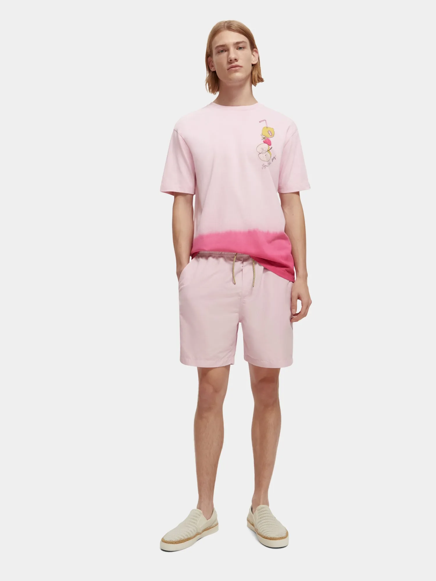 Dip-dyed summer artwork t-shirt sold by Scotch and Soda product image thumbnail 4