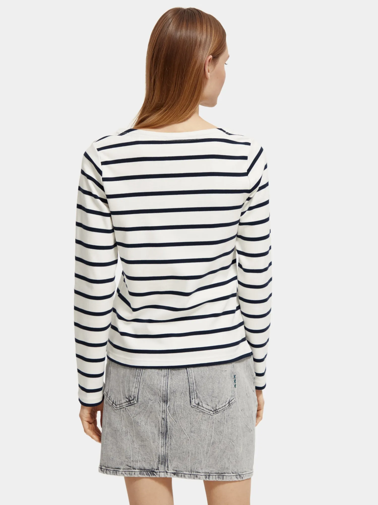 Striped long sleeved t-shirt sold by Scotch and Soda product image thumbnail 3
