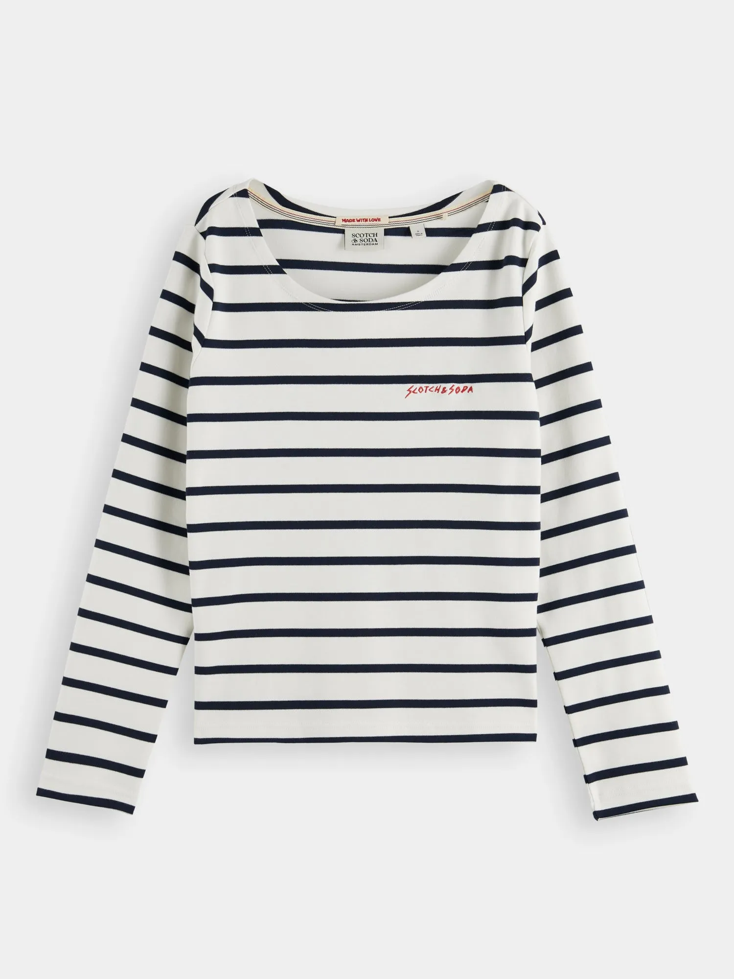 Striped long sleeved t-shirt sold by Scotch and Soda product image thumbnail 2