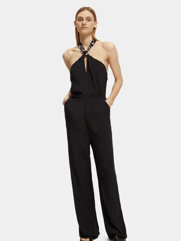Contrast bow jumpsuit sold by Scotch and Soda