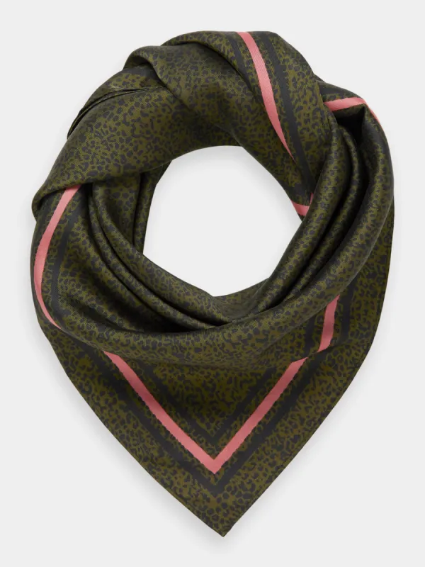 Printed square scarf sold by Scotch and Soda
