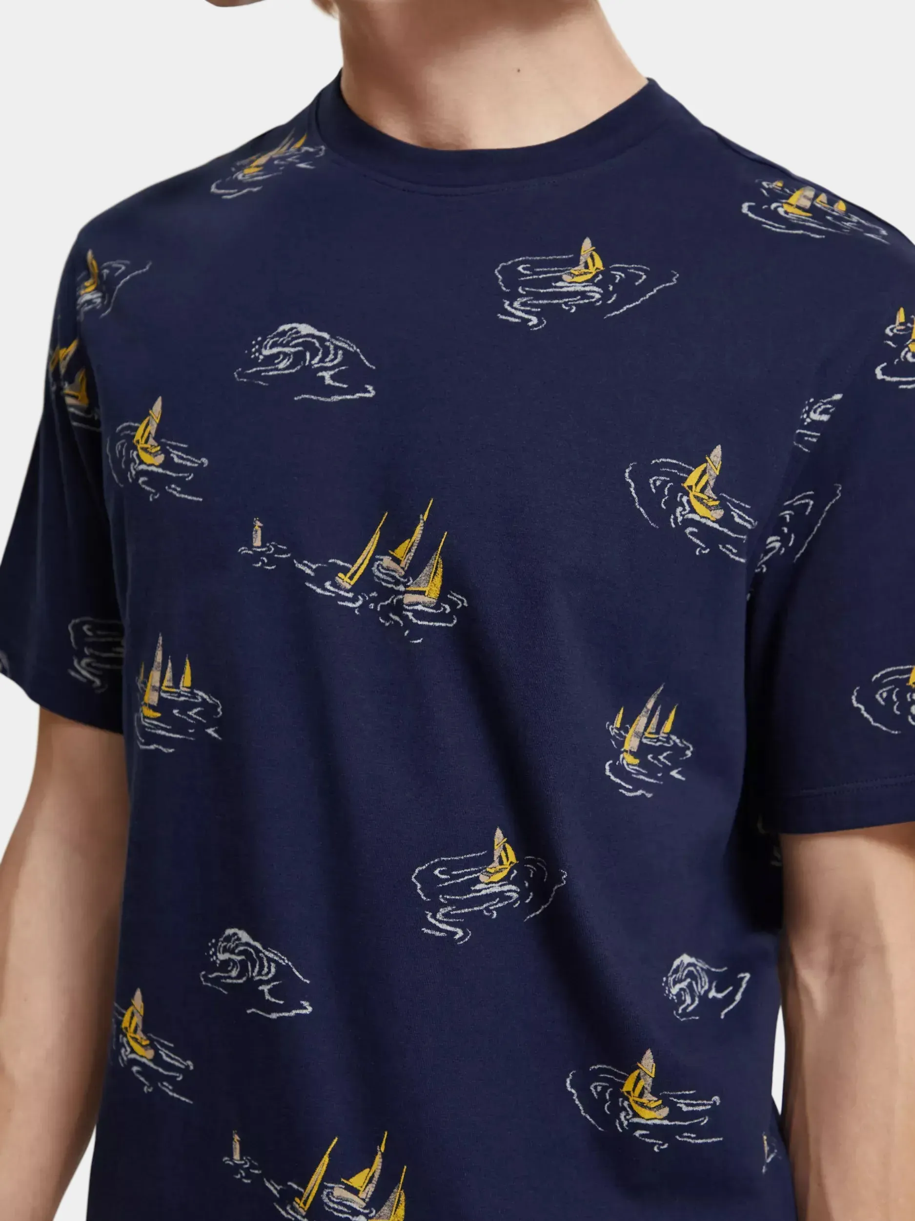Regular-fit printed t-shirt sold by Scotch & Soda product image thumbnail 5
