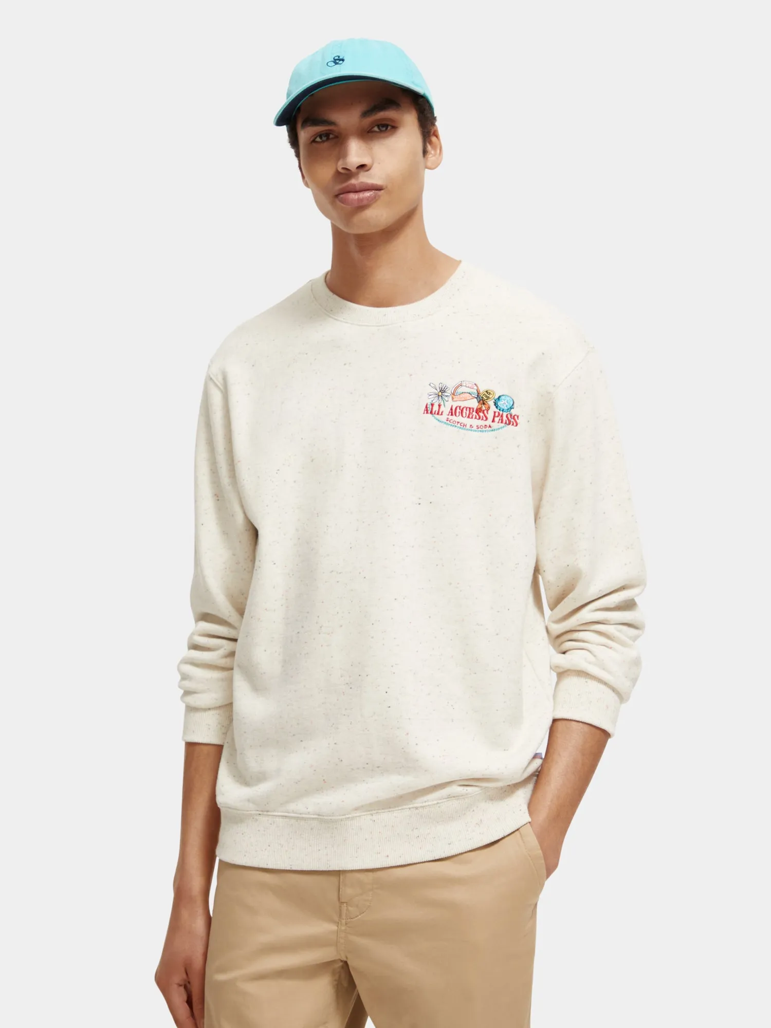 Embroidered sweatshirt sold by Scotch and Soda
