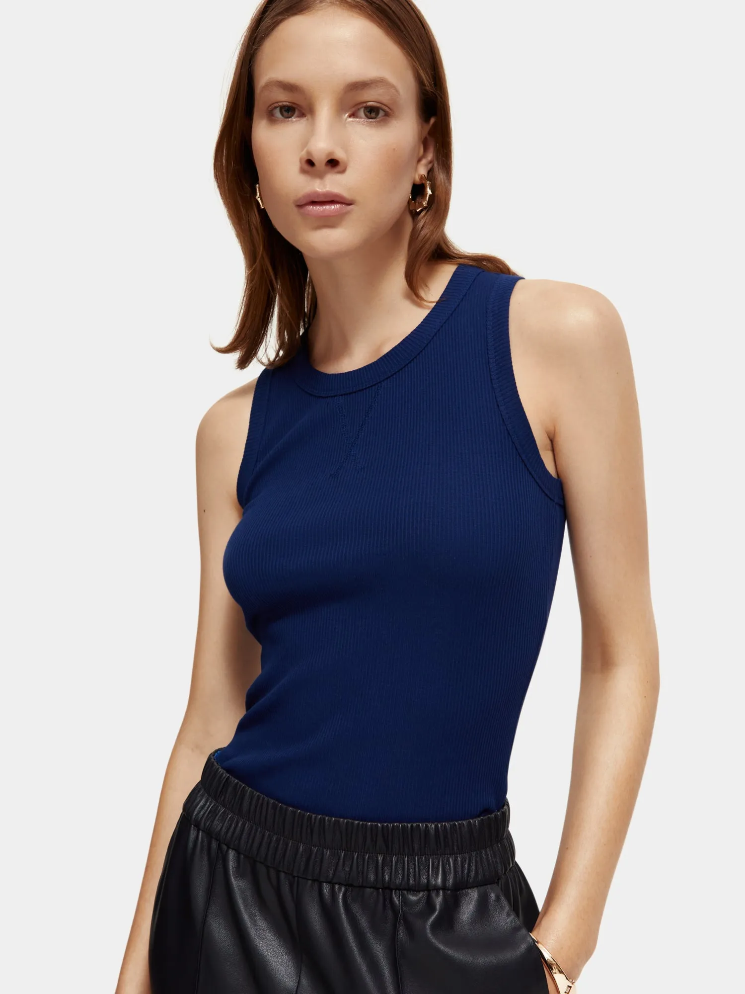 Slim fit racer tank sold by Scotch and Soda product image thumbnail 5