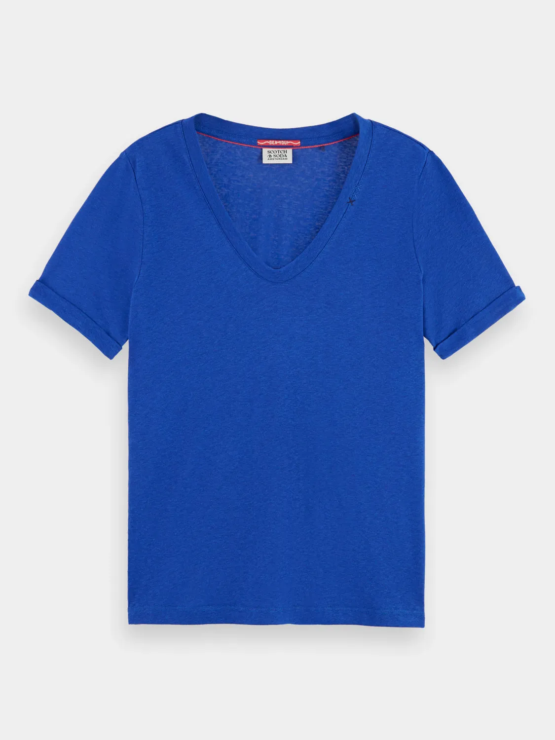 Regular-fit v-neck t-shirt sold by Scotch and Soda product image thumbnail 2