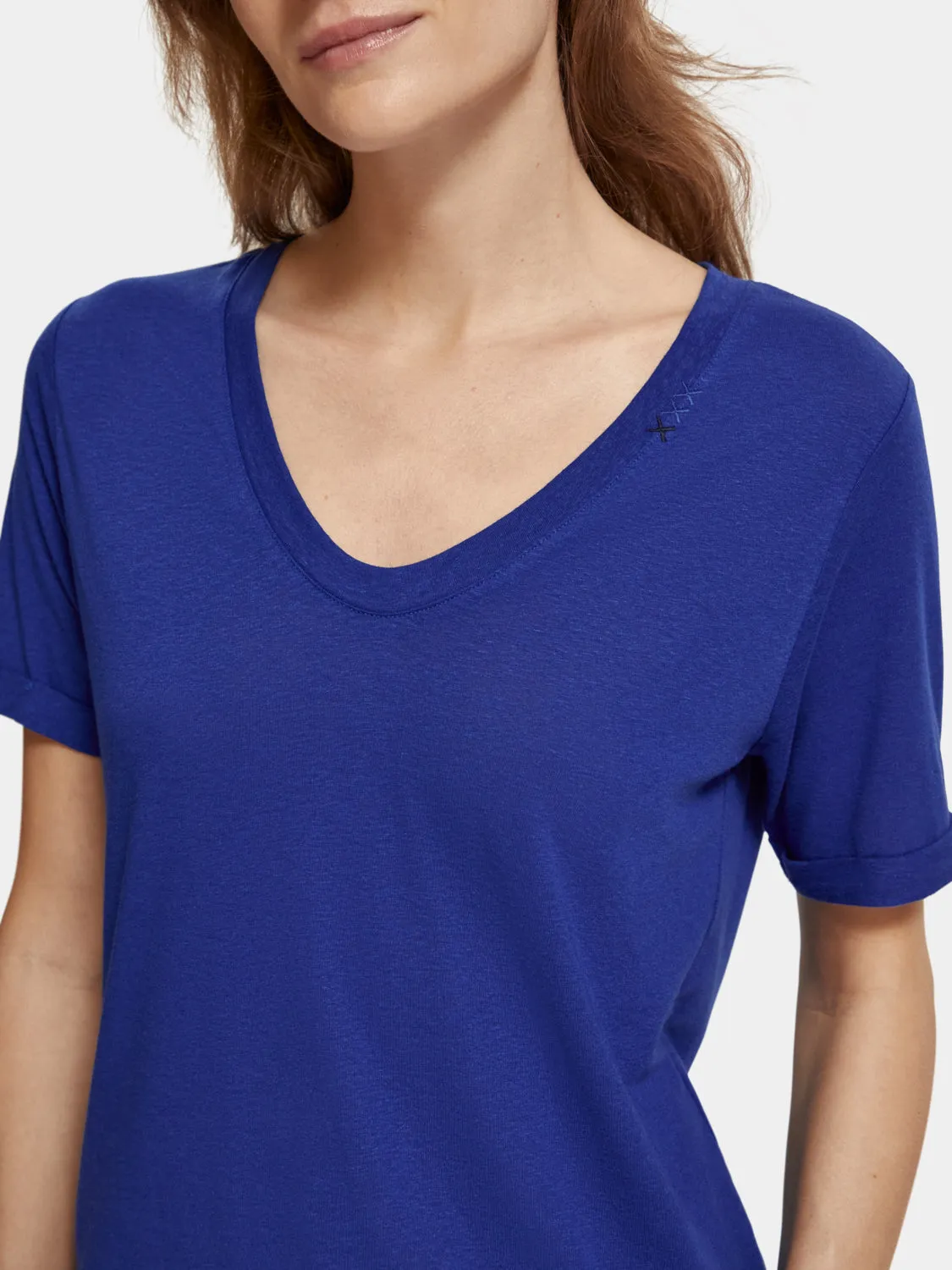 Regular-fit v-neck t-shirt sold by Scotch and Soda product image thumbnail 5