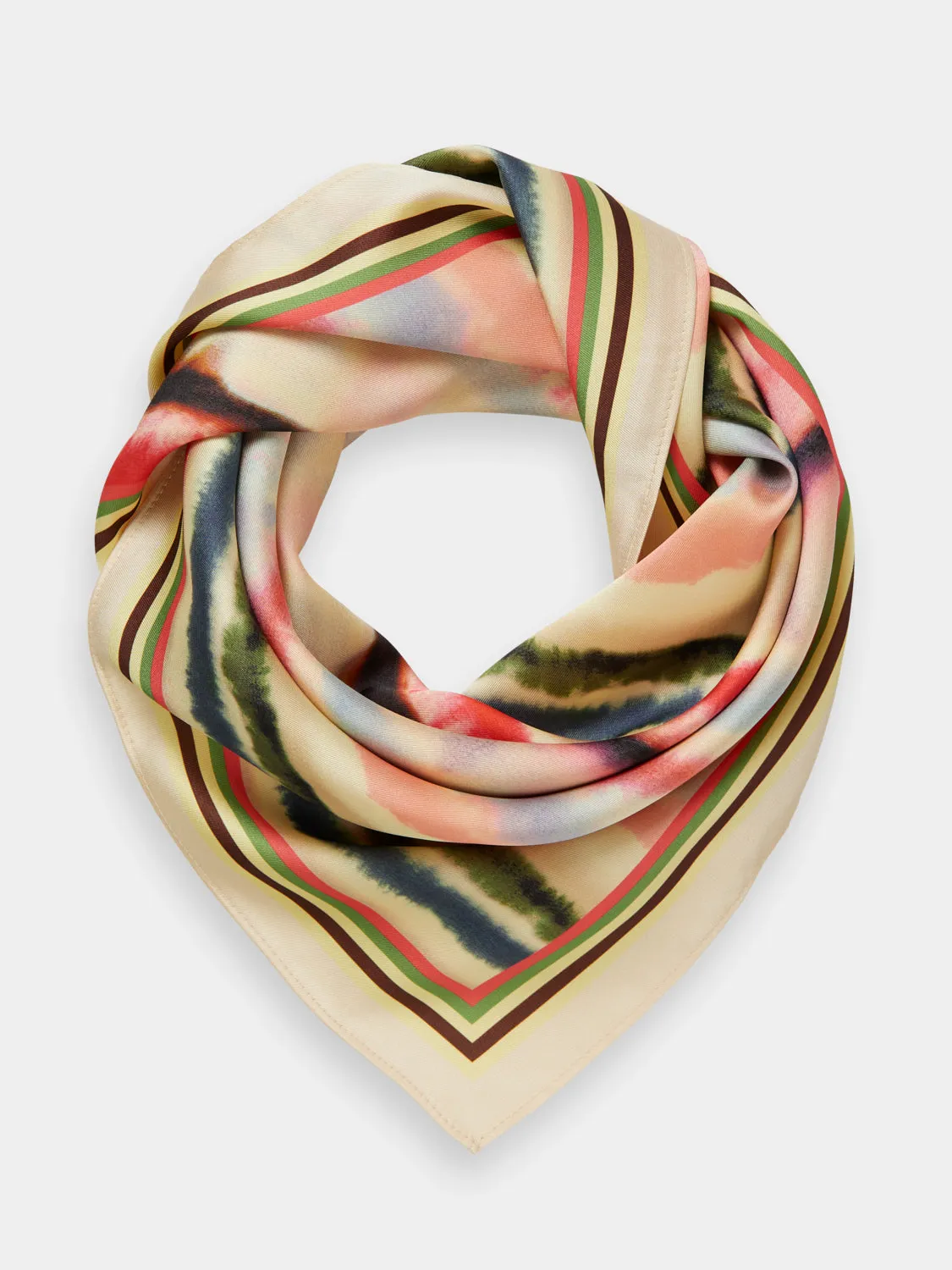 Printed square scarf sold by Scotch and Soda