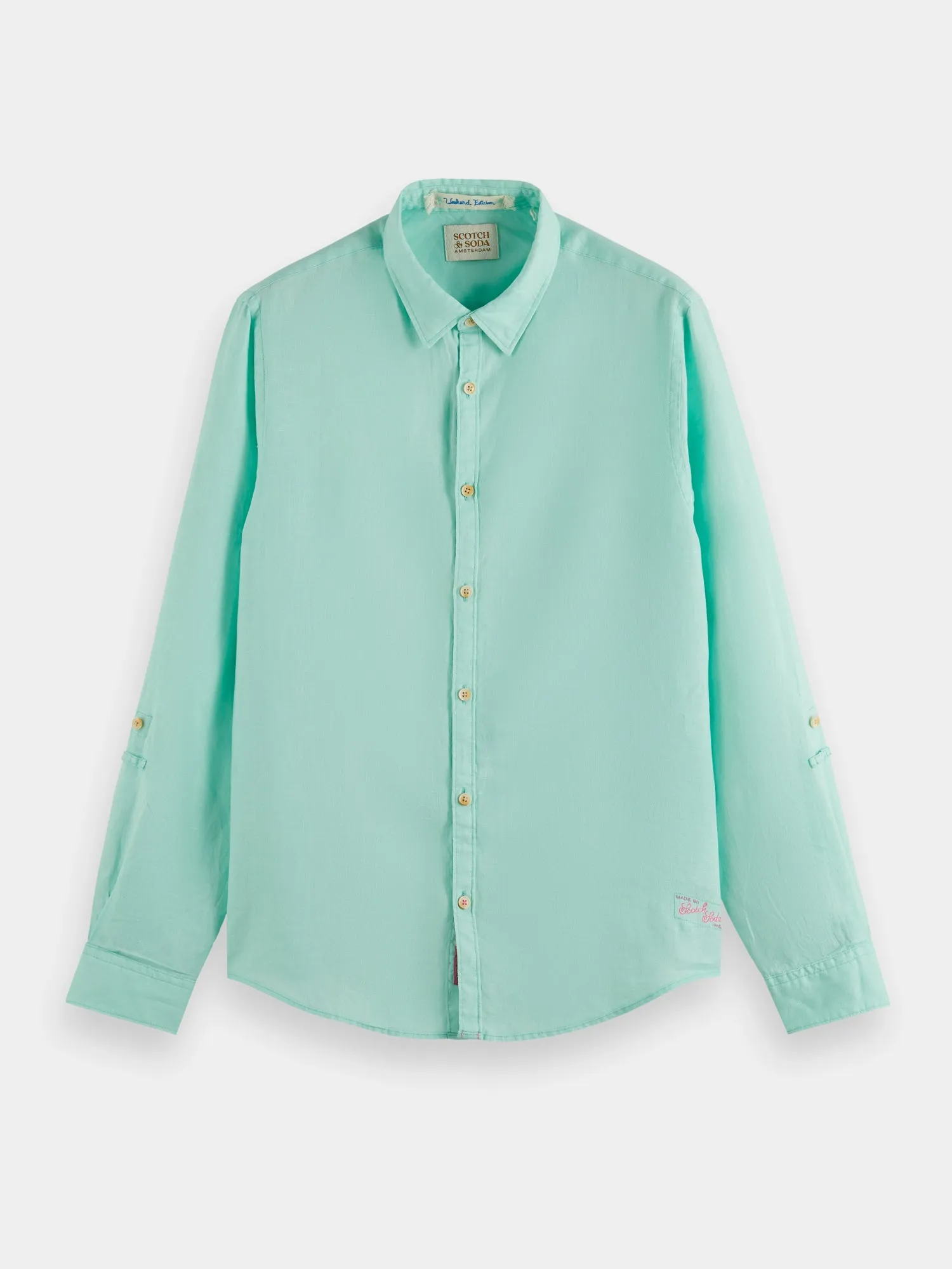 Regular-fit linen shirt sold by Scotch and Soda