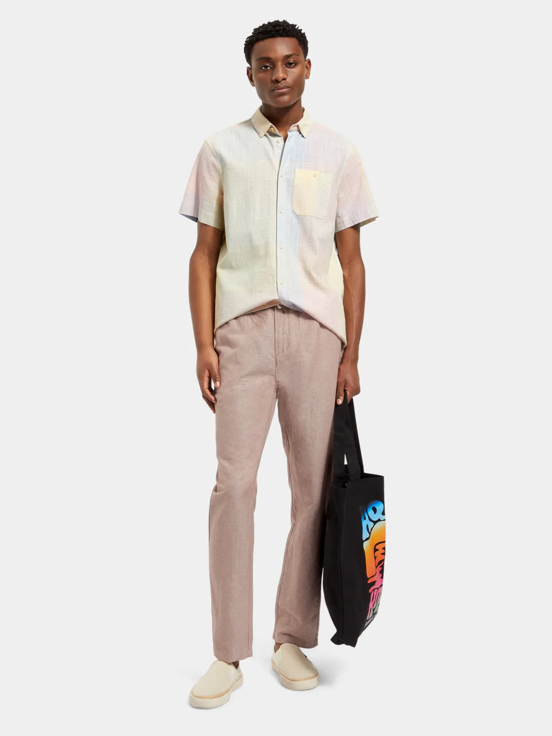 Warren cotton-linen twill jogger pants sold by Scotch and Soda product image thumbnail 5