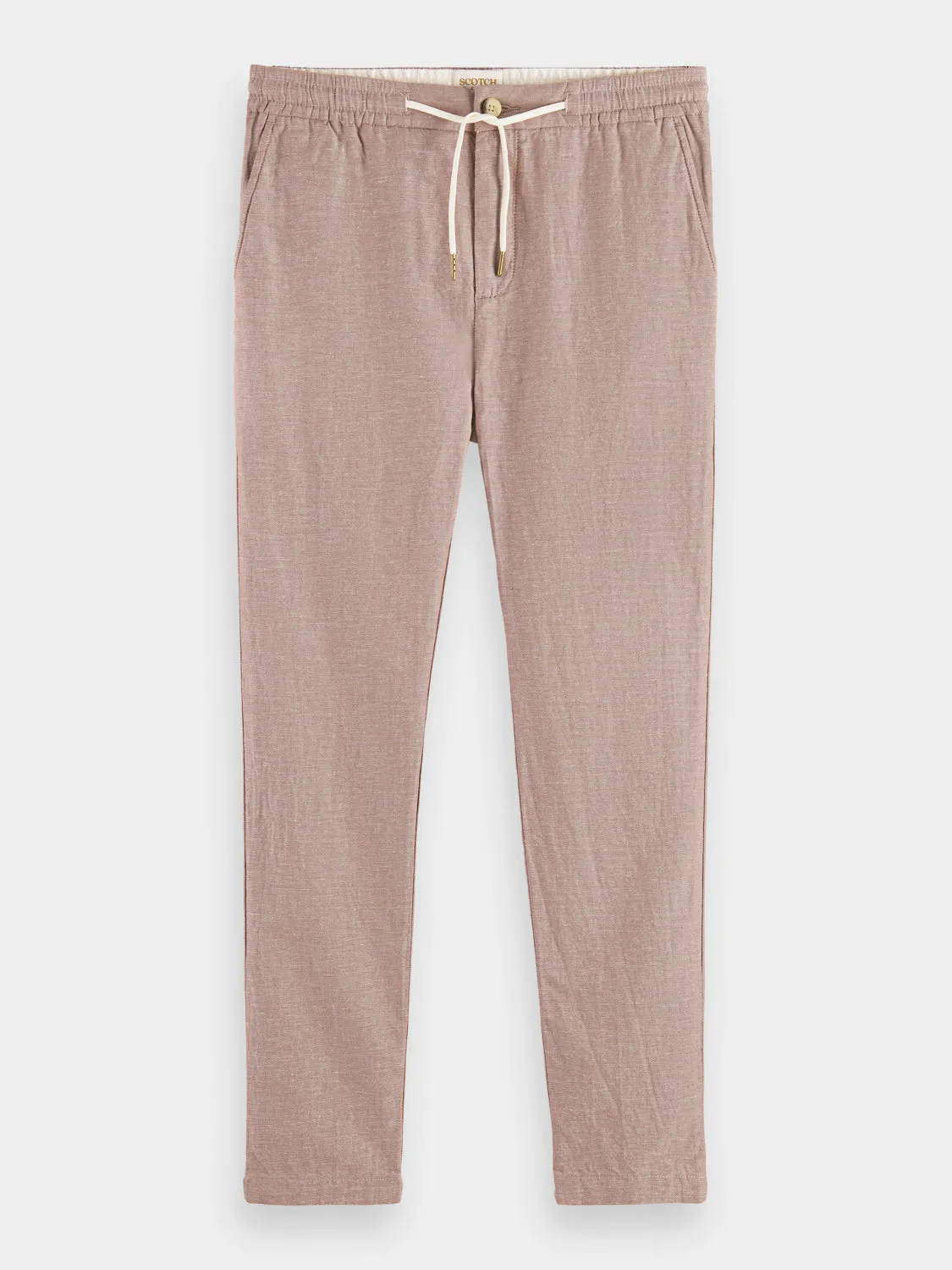 Warren cotton-linen twill jogger pants sold by Scotch and Soda product image thumbnail 3