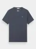 Regular-fit garment-dyed logo t-shirt sold by Scotch and Soda