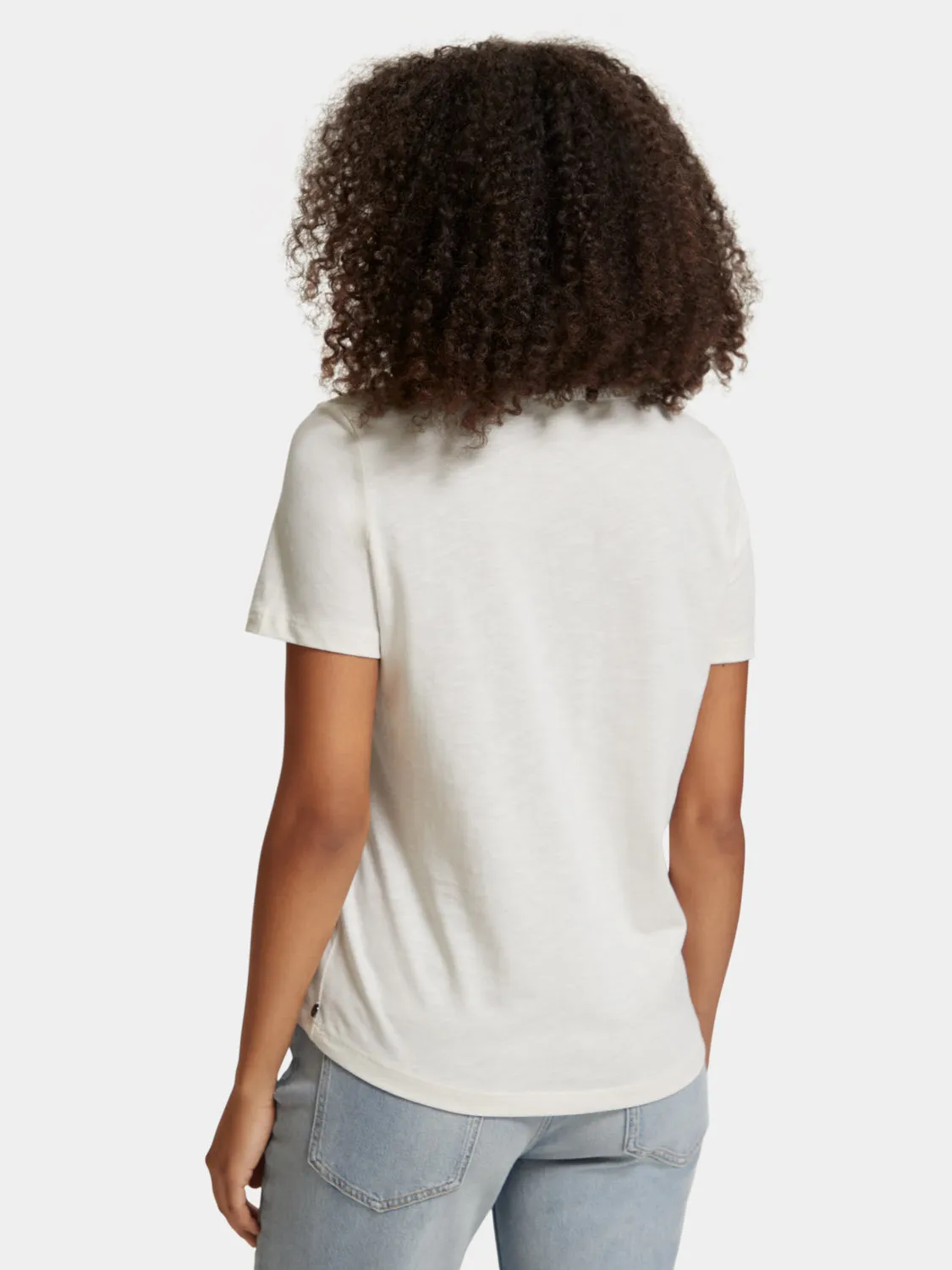 Short sleeved v-neck t-shirt sold by Scotch & Soda product image thumbnail 3