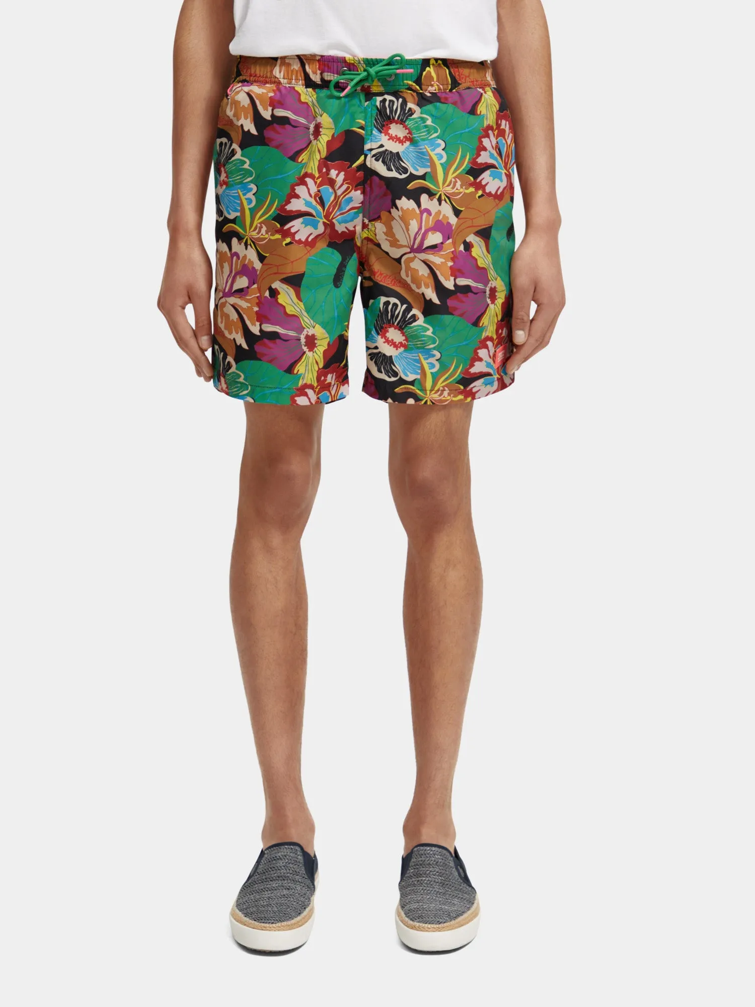 Mid-length printed swimshorts sold by Scotch and Soda