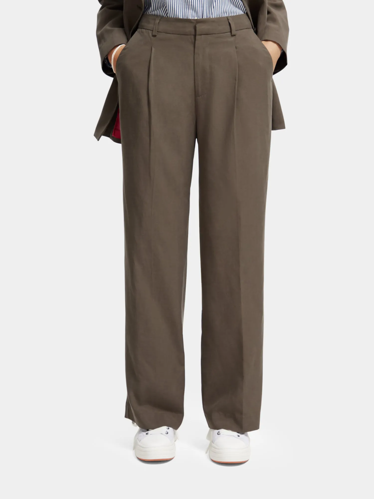 Pleated wide fit pants sold by Scotch and Soda
