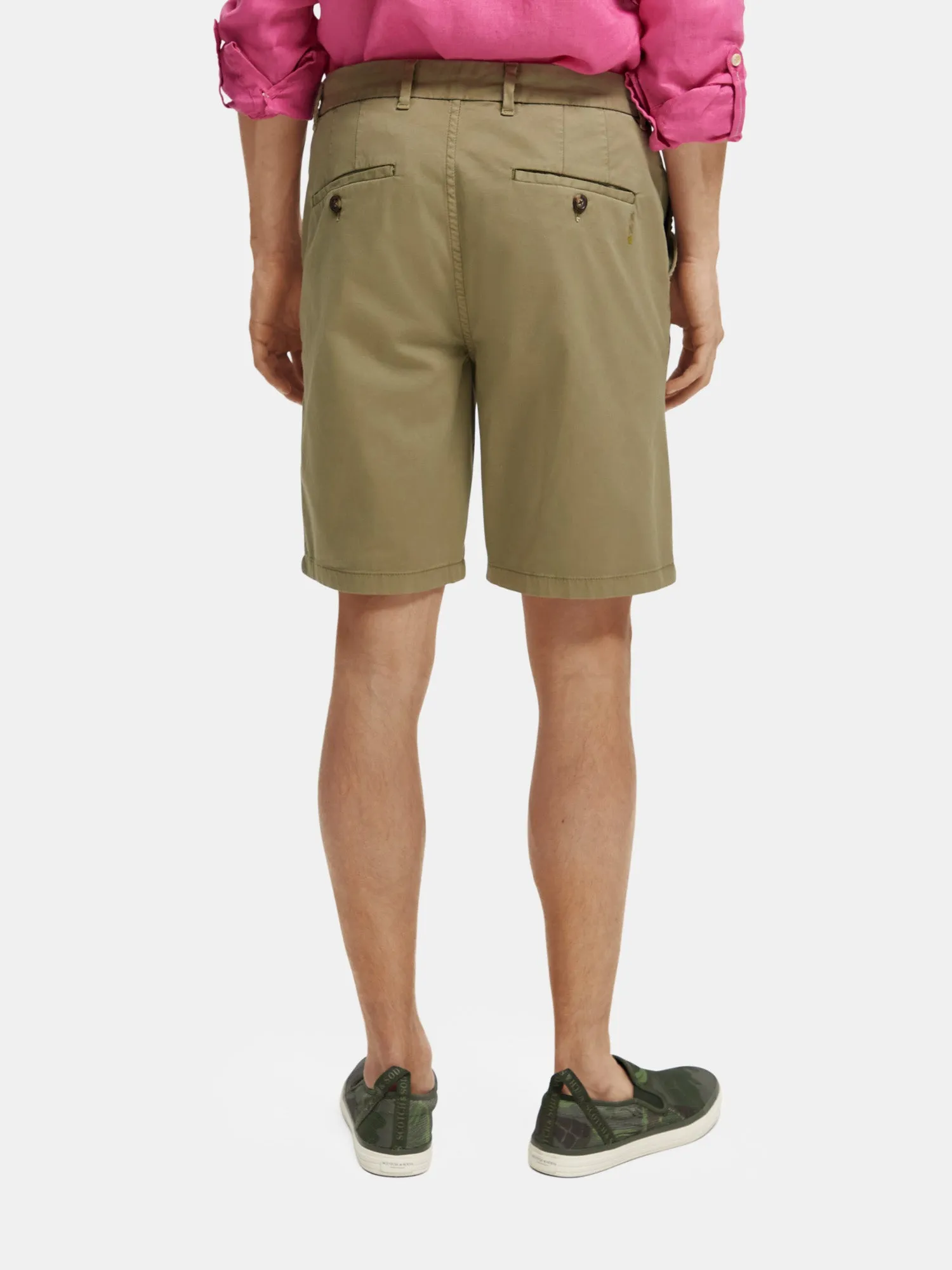 Stuart garment-dyed pima cotton shorts sold by Scotch and Soda product image thumbnail 4