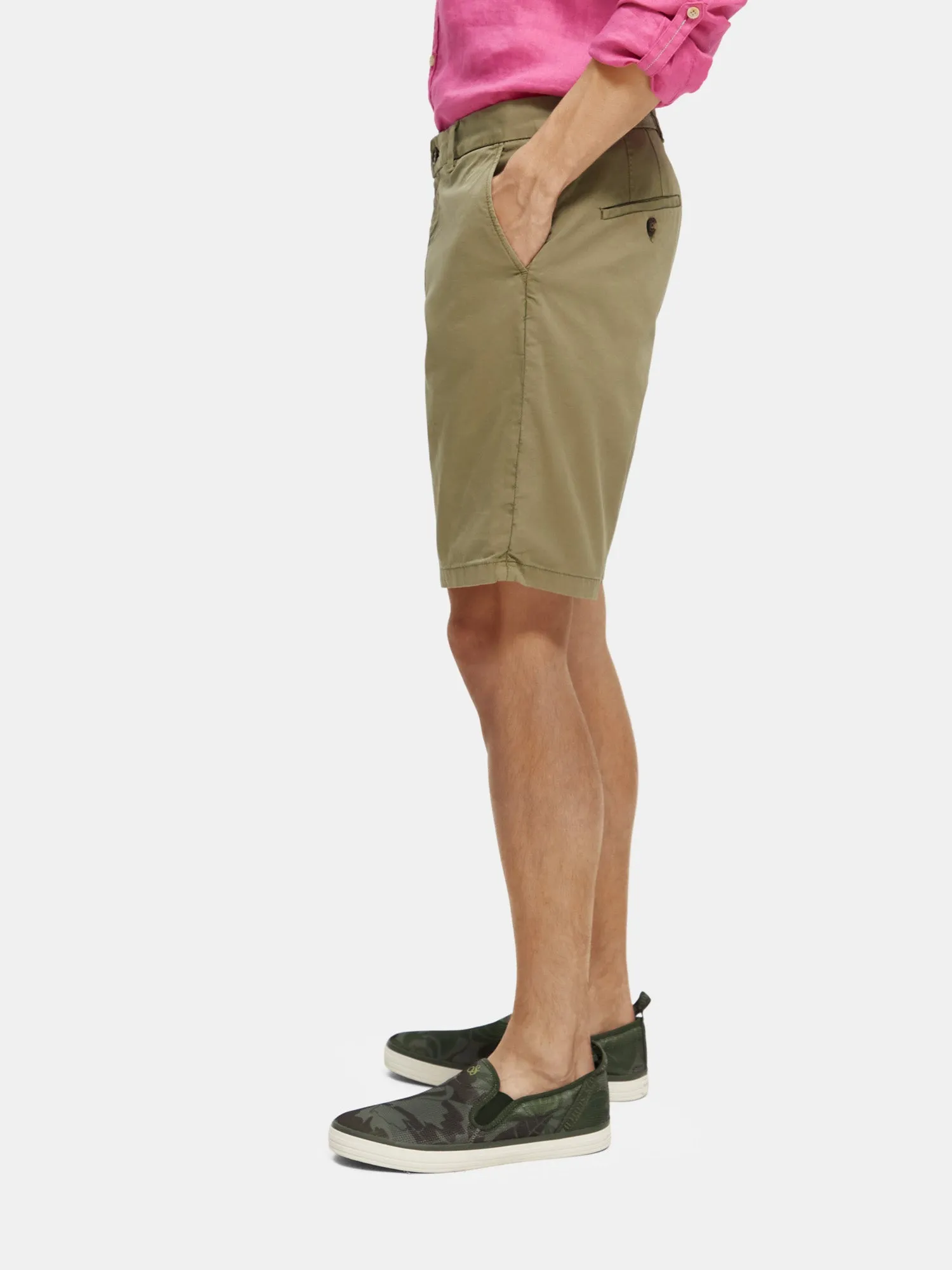 Stuart garment-dyed pima cotton shorts sold by Scotch and Soda product image thumbnail 3