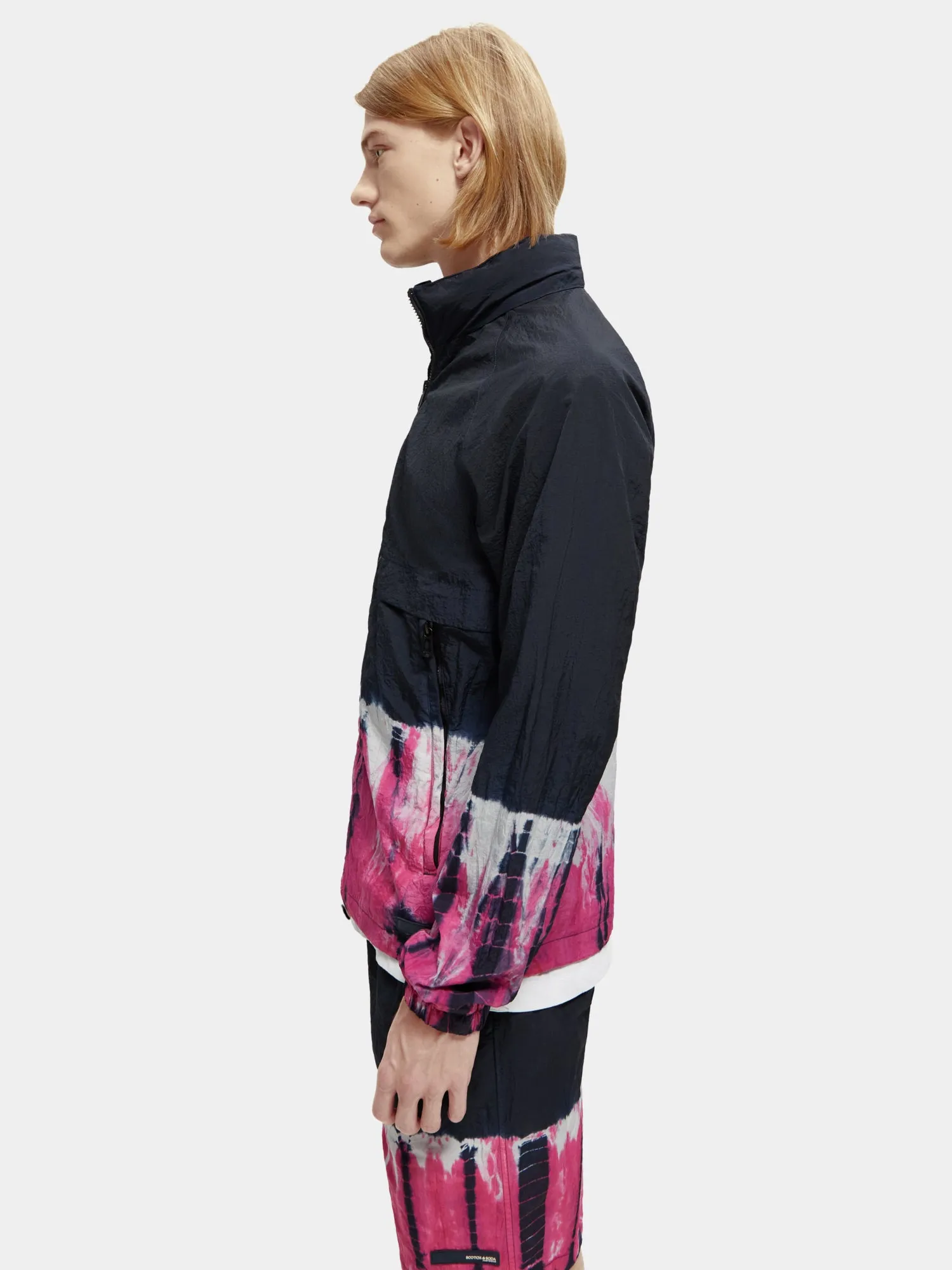 Tie-dyed hooded zip-thru jacket sold by Scotch and Soda product image thumbnail 4