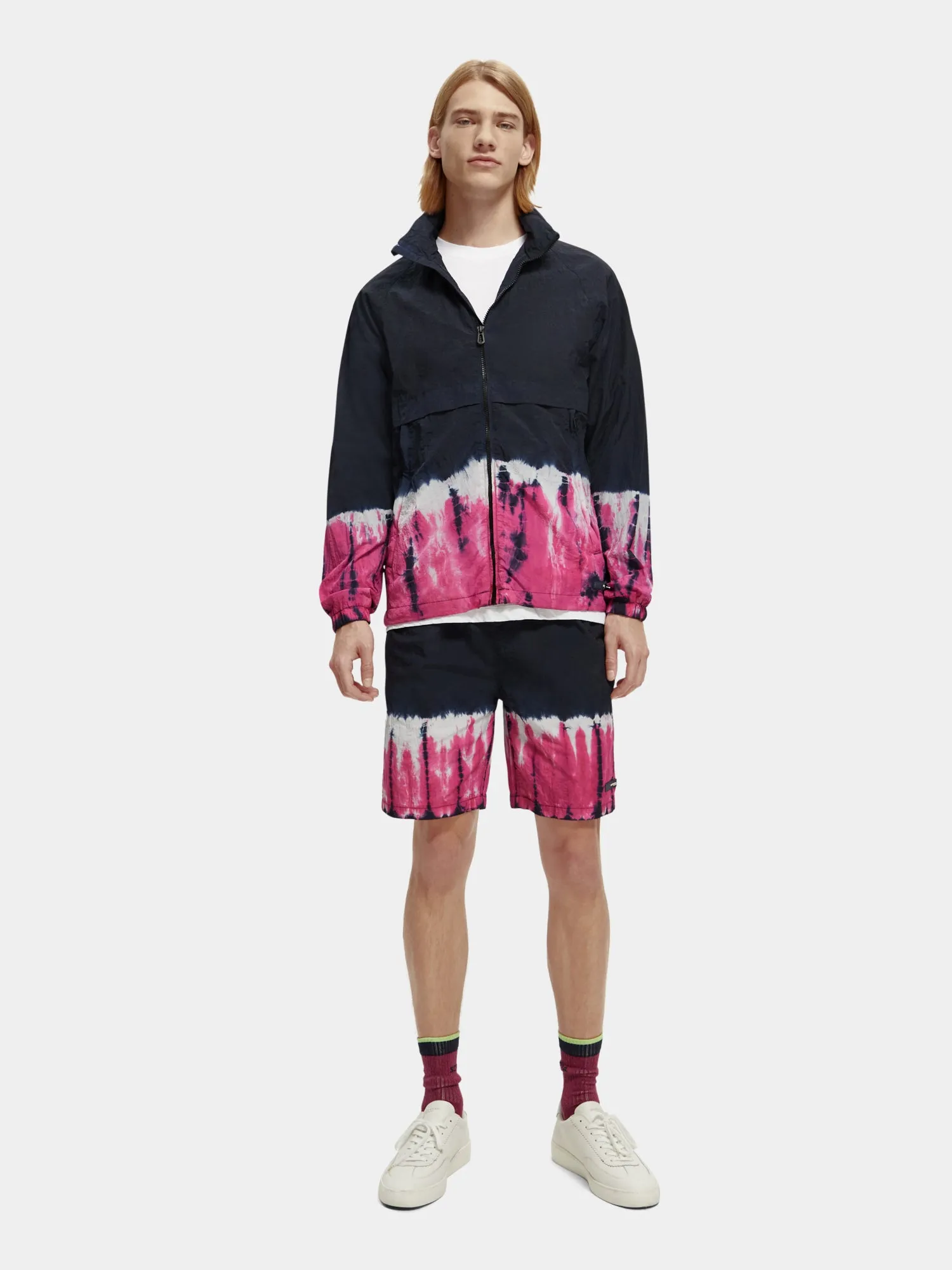 Tie-dyed hooded zip-thru jacket sold by Scotch and Soda product image thumbnail 5