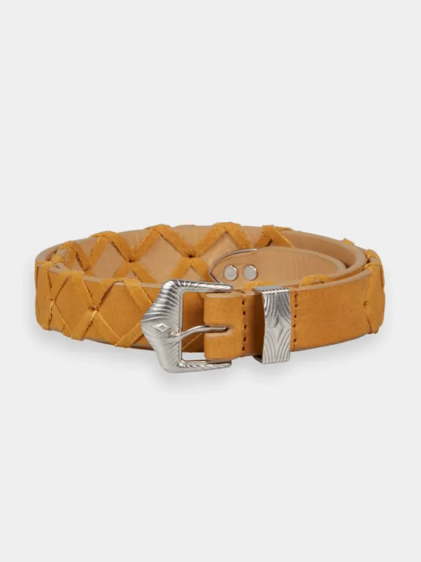Braided leather belt made by Scotch & Soda