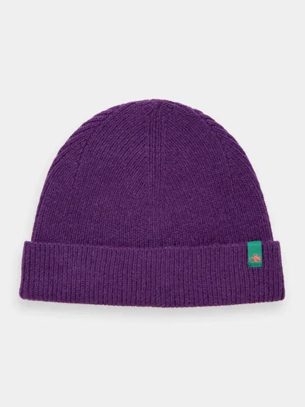 Rib knit beanie sold by Scotch and Soda