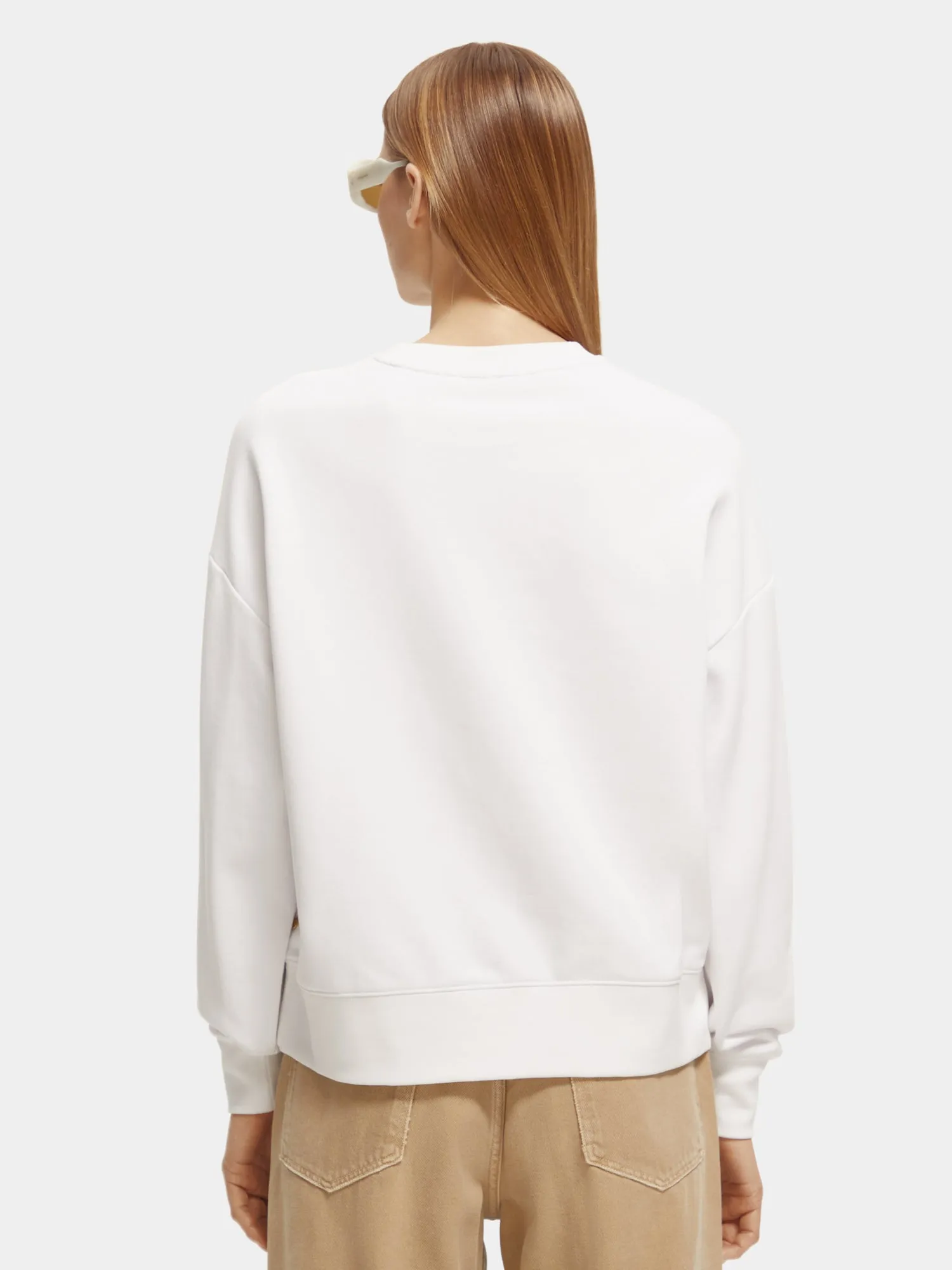 Loose-fit crewneck sweater sold by Scotch and Soda product image thumbnail 3