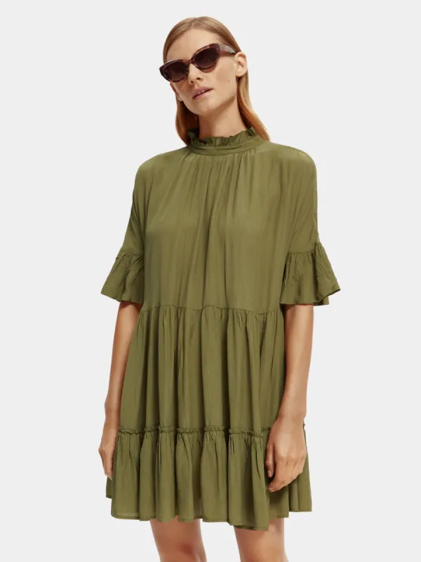 Ruffle sleeve mini dress sold by Scotch and Soda