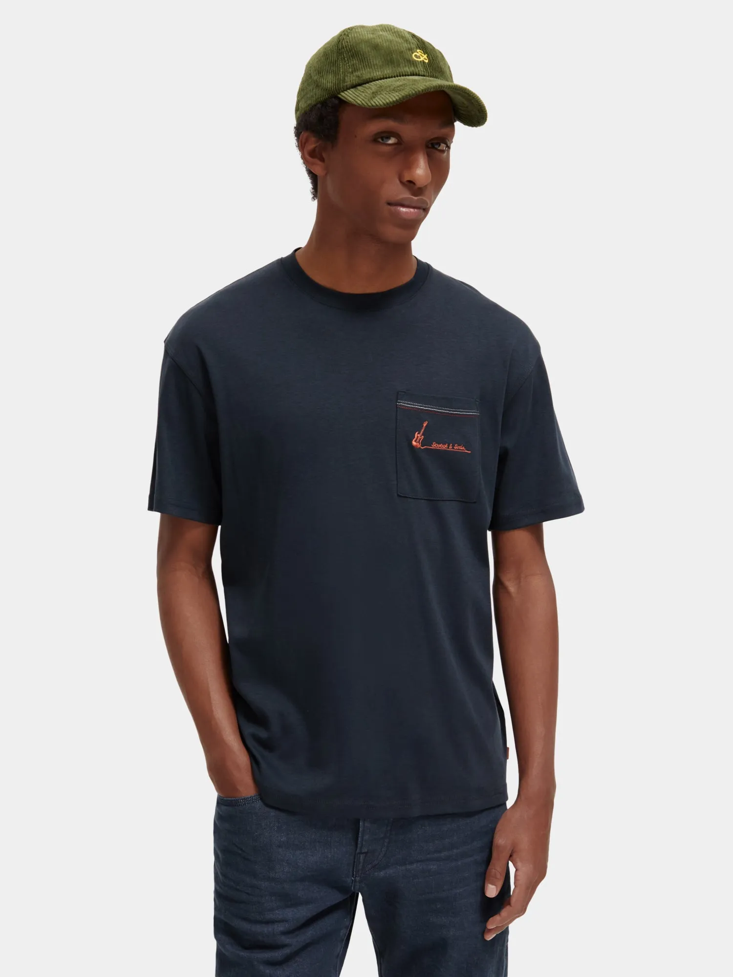 Relaxed-fit pocketed t-shirt sold by Scotch and Soda
