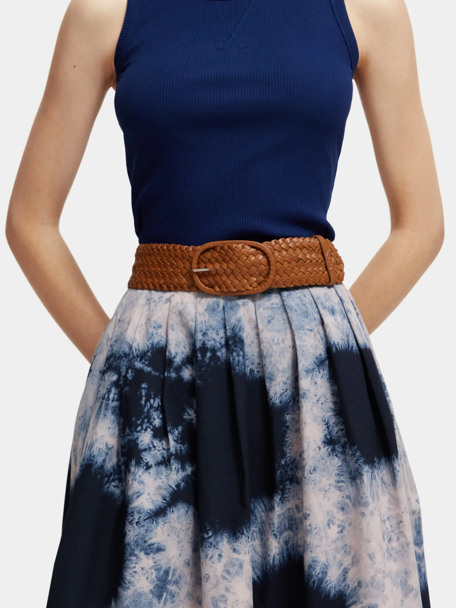 Braided leather belt sold by Scotch and Soda product image thumbnail 2