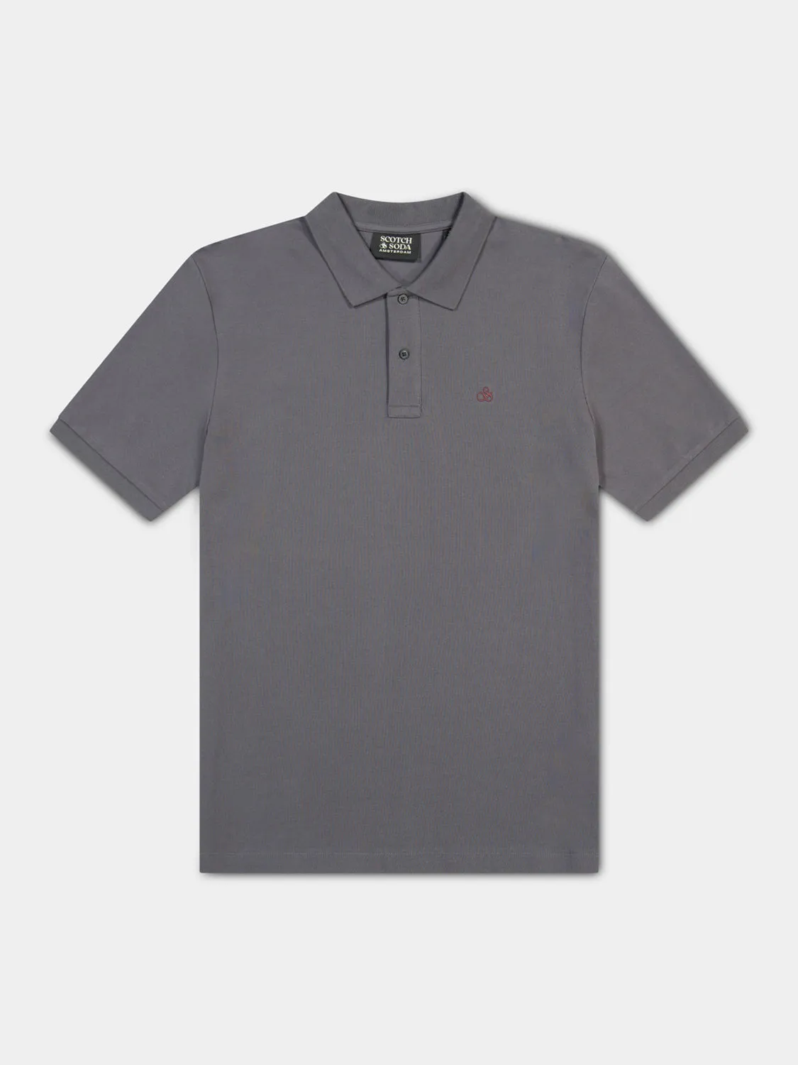 Organic cotton pique polo shirt sold by Scotch & Soda