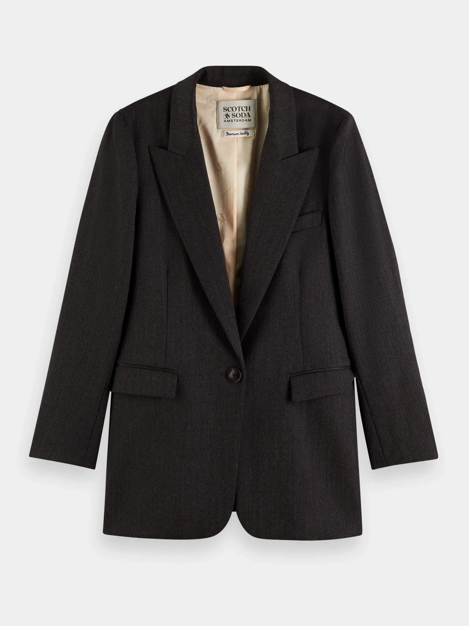 Wool-blend single-breasted blazer sold by Scotch and Soda product image thumbnail 2